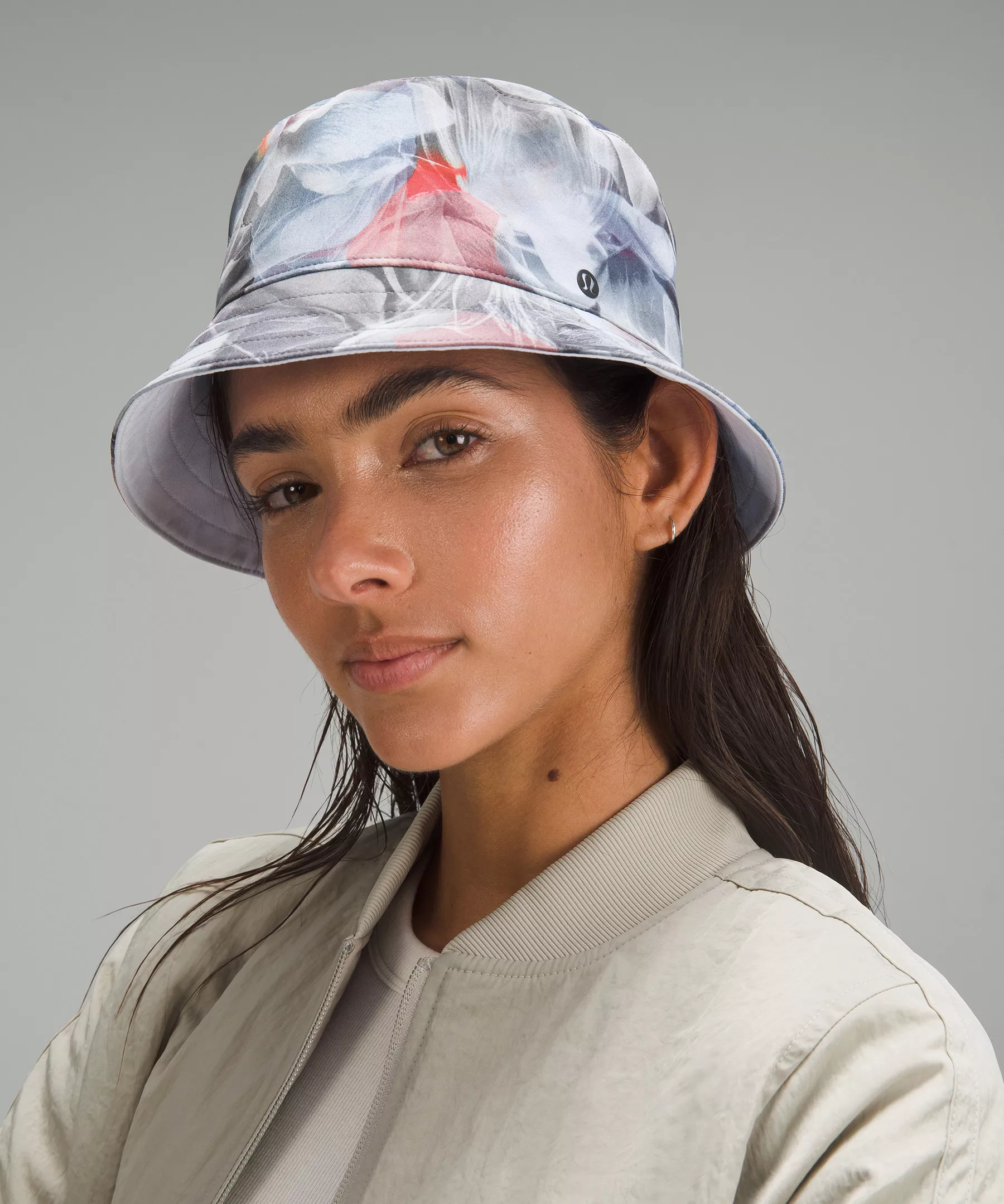 Both Ways Reversible Bucket Hat Luminescent Floral Multi/Blissful Blue