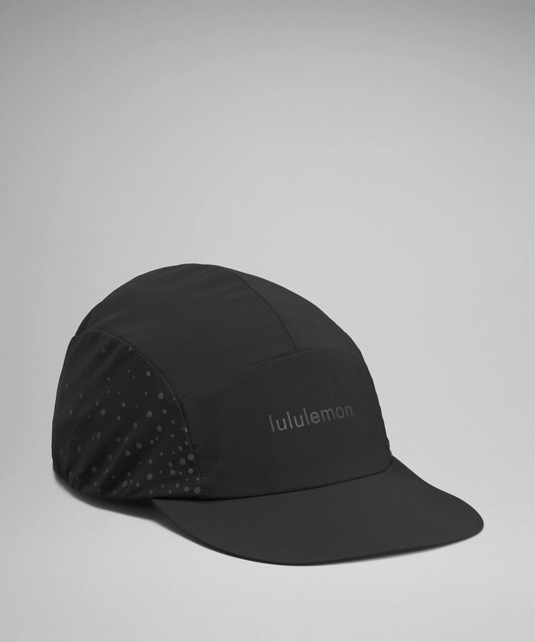 Lightweight Crushable Reflective Running Hat Black