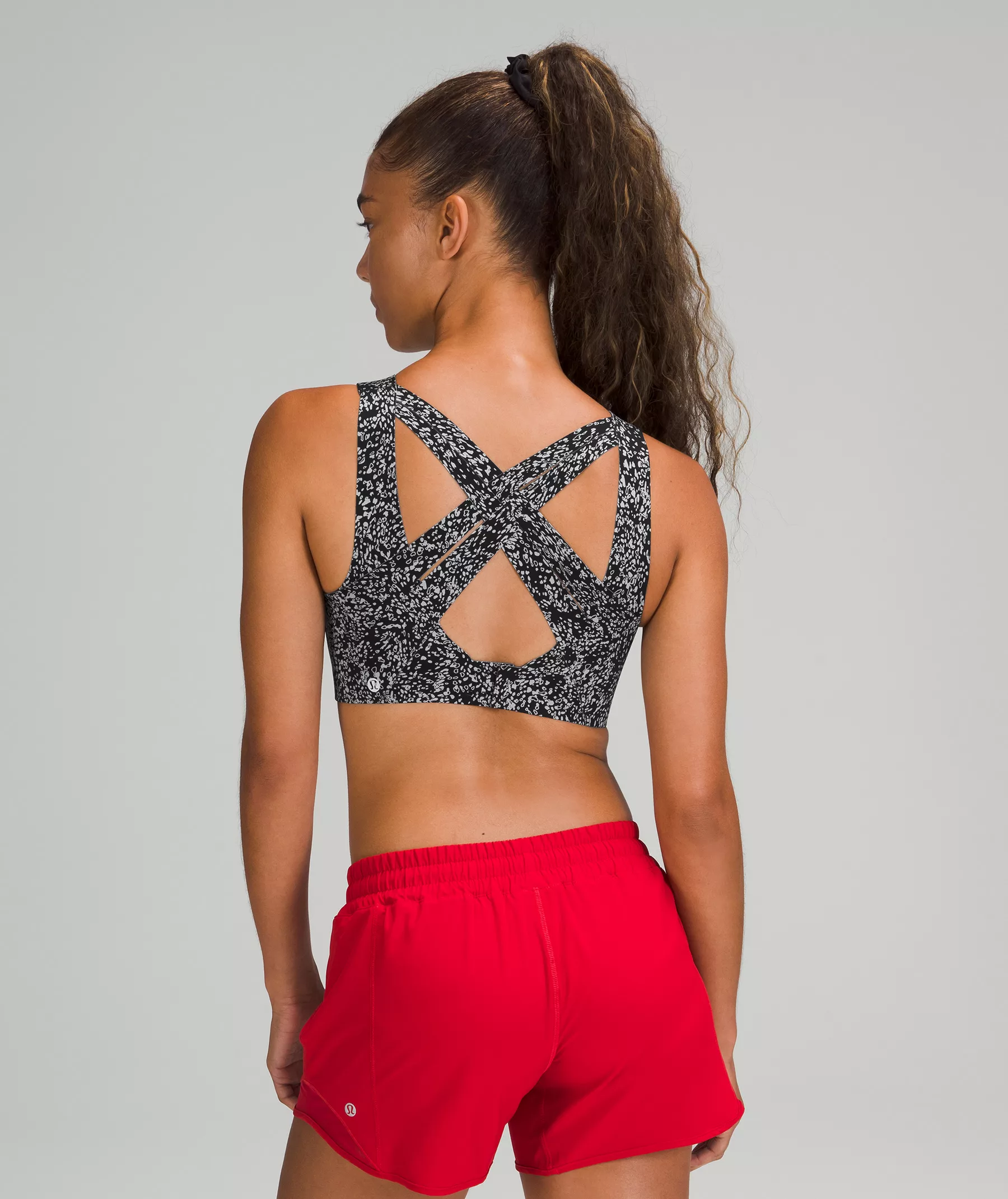 Enlite Weave-Back Bra *High Support, A–DDD(E) Cups Online Only Crescendo Speckle Rhino Grey Black