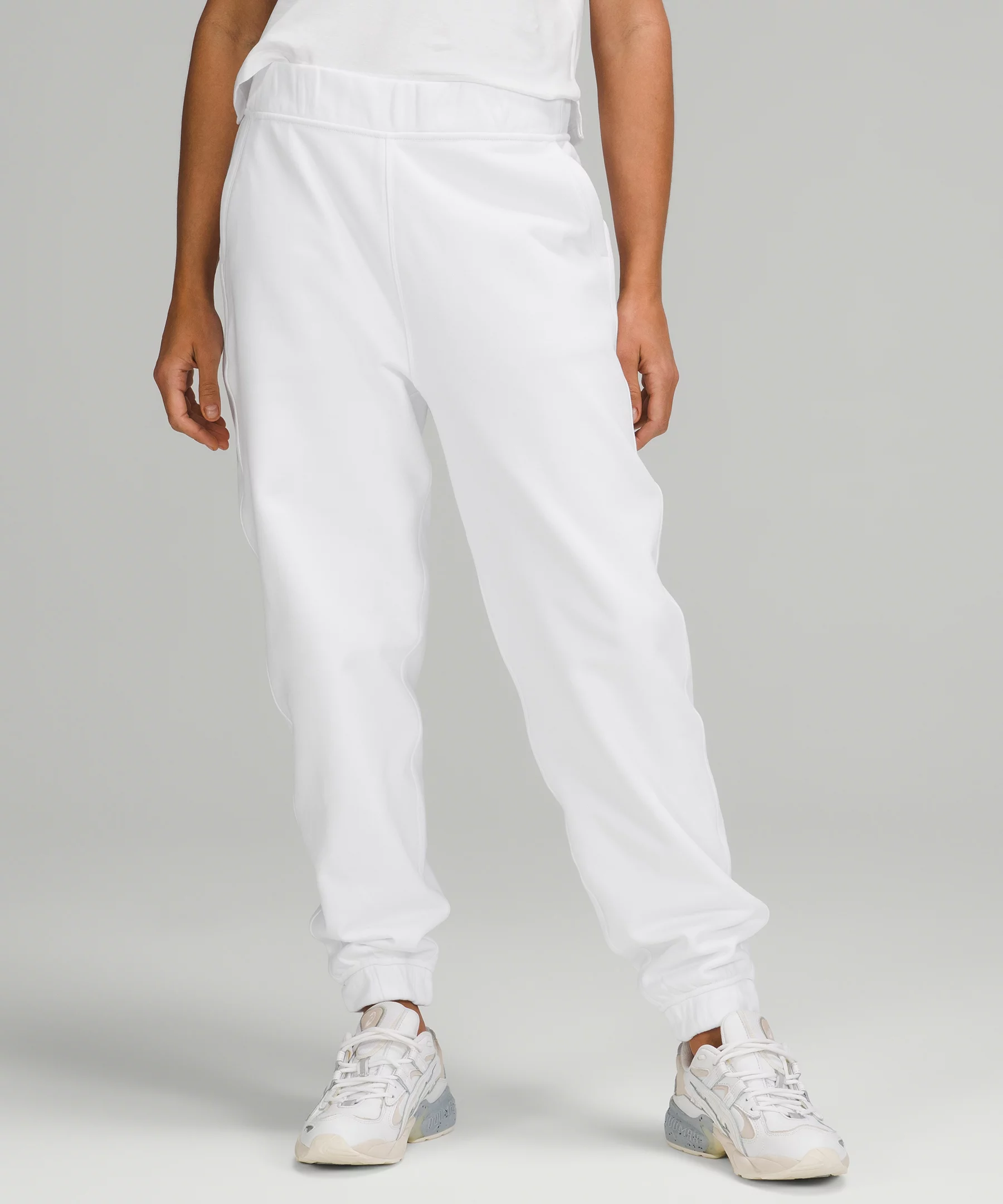 Relaxed High-Rise Jogger *Full Length Online Only White