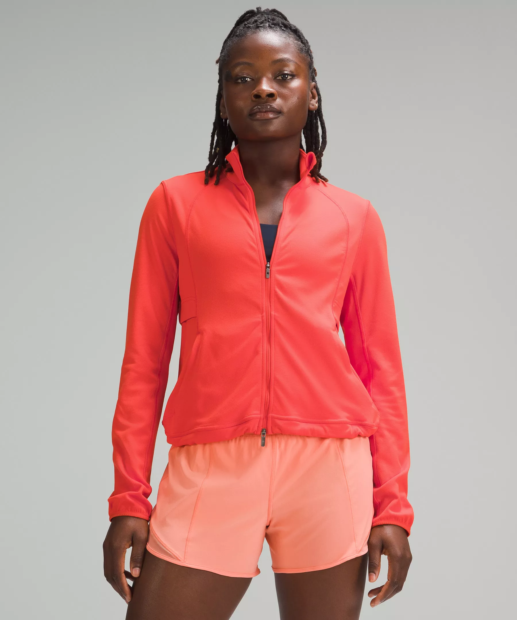 Ventilating UV Protection Running Jacket Solar Orange