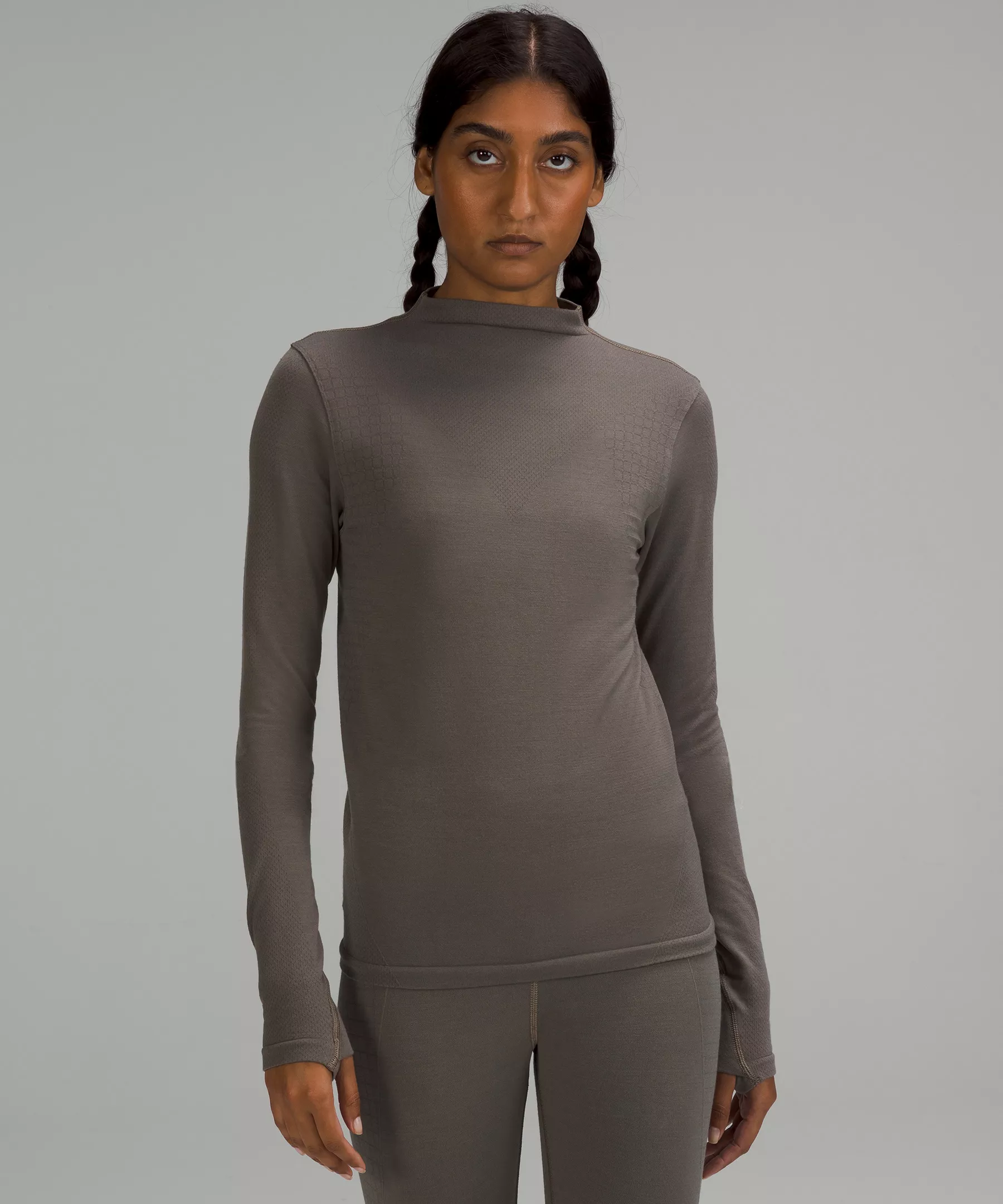 lululemon lab Seamless Wool-Blend Long Sleeve Shirt Rover