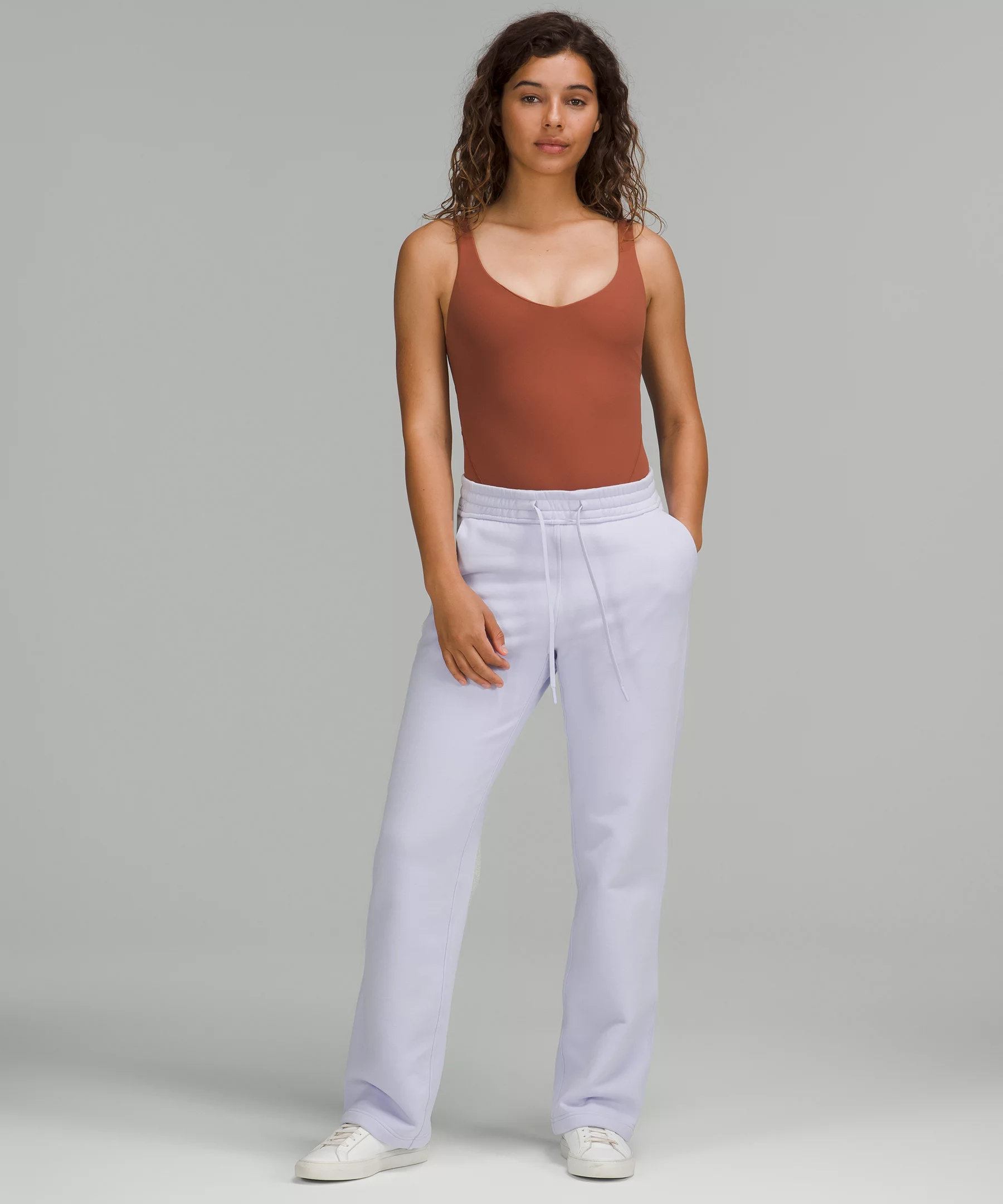 Loungeful Straight Leg Pant *Full Length Pastel Blue