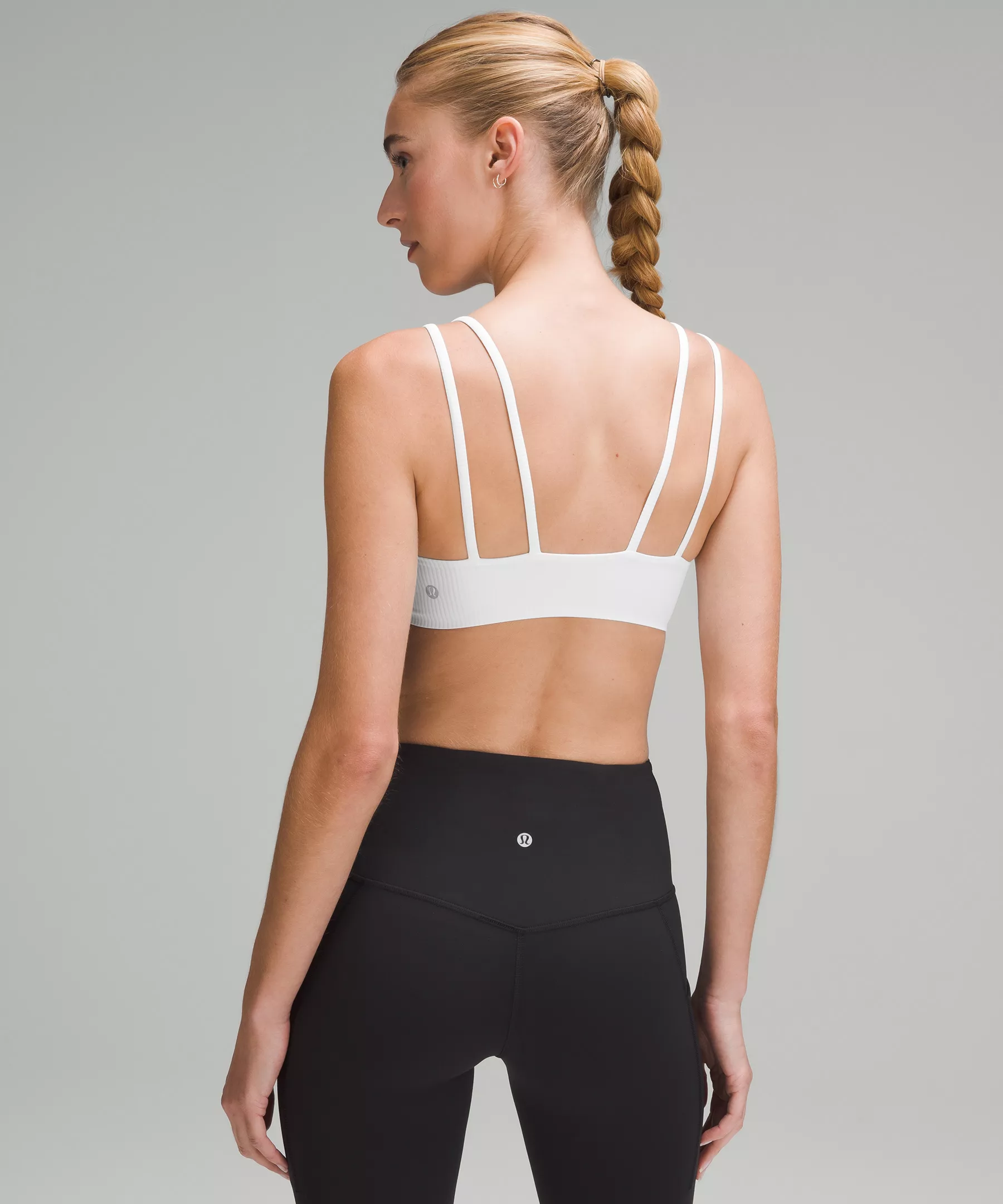 Like a Cloud Ribbed Bra *Light Support, B/C Cup White