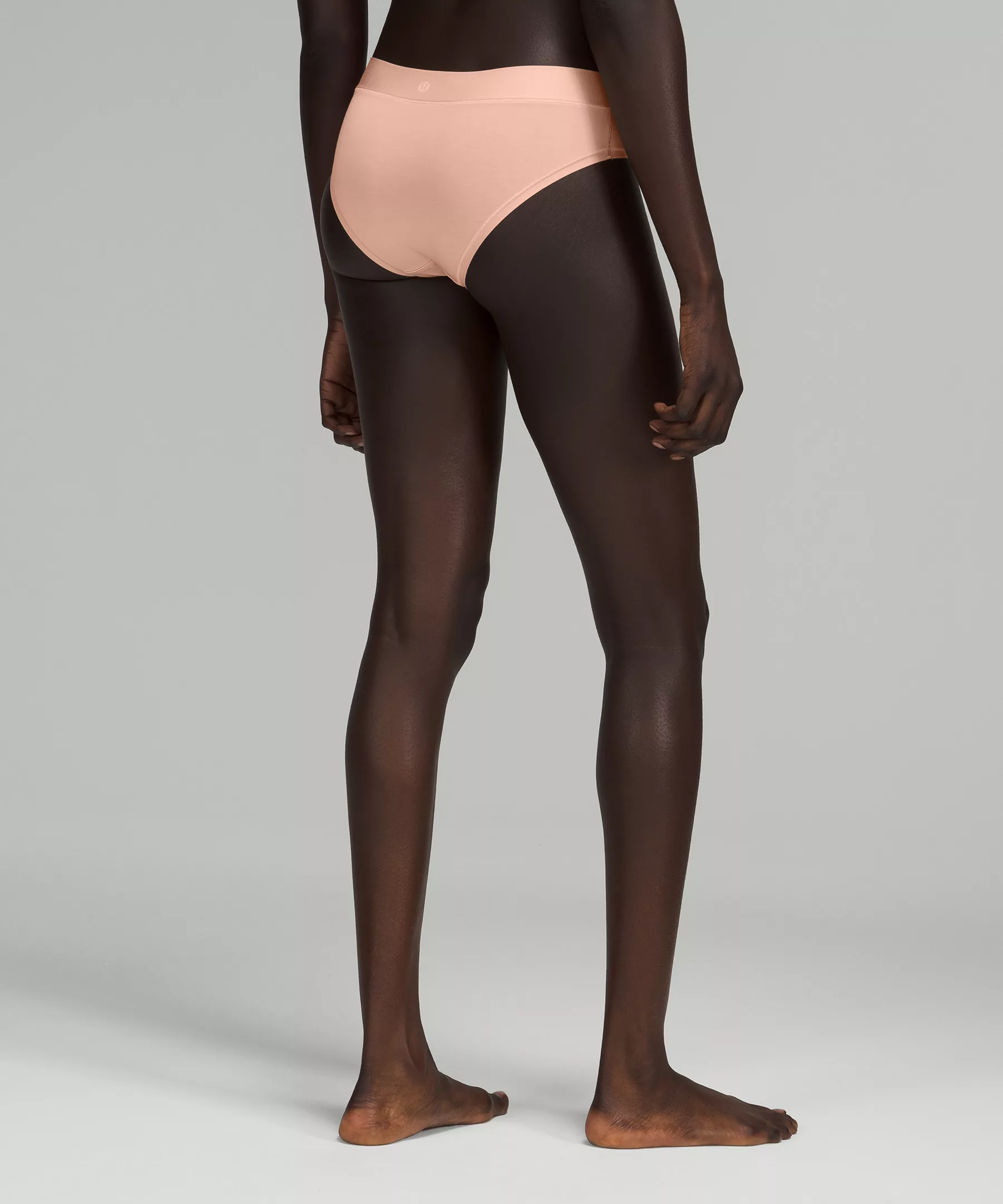 UnderEase Mid-Rise Cheeky Bikini Underwear Online Only Misty Shell