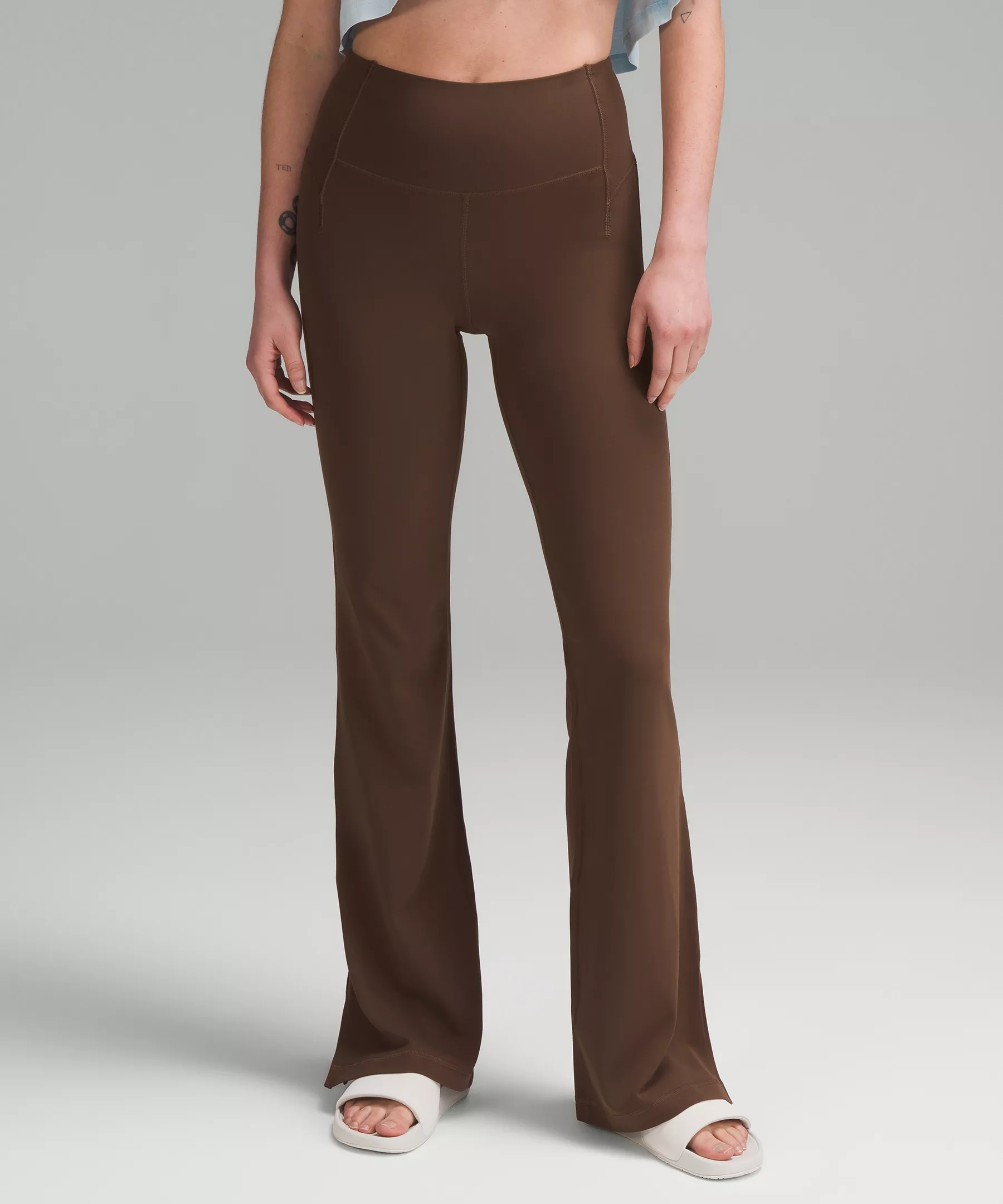 Groove High-Rise Split-Hem Flared Pant *Nulu Java