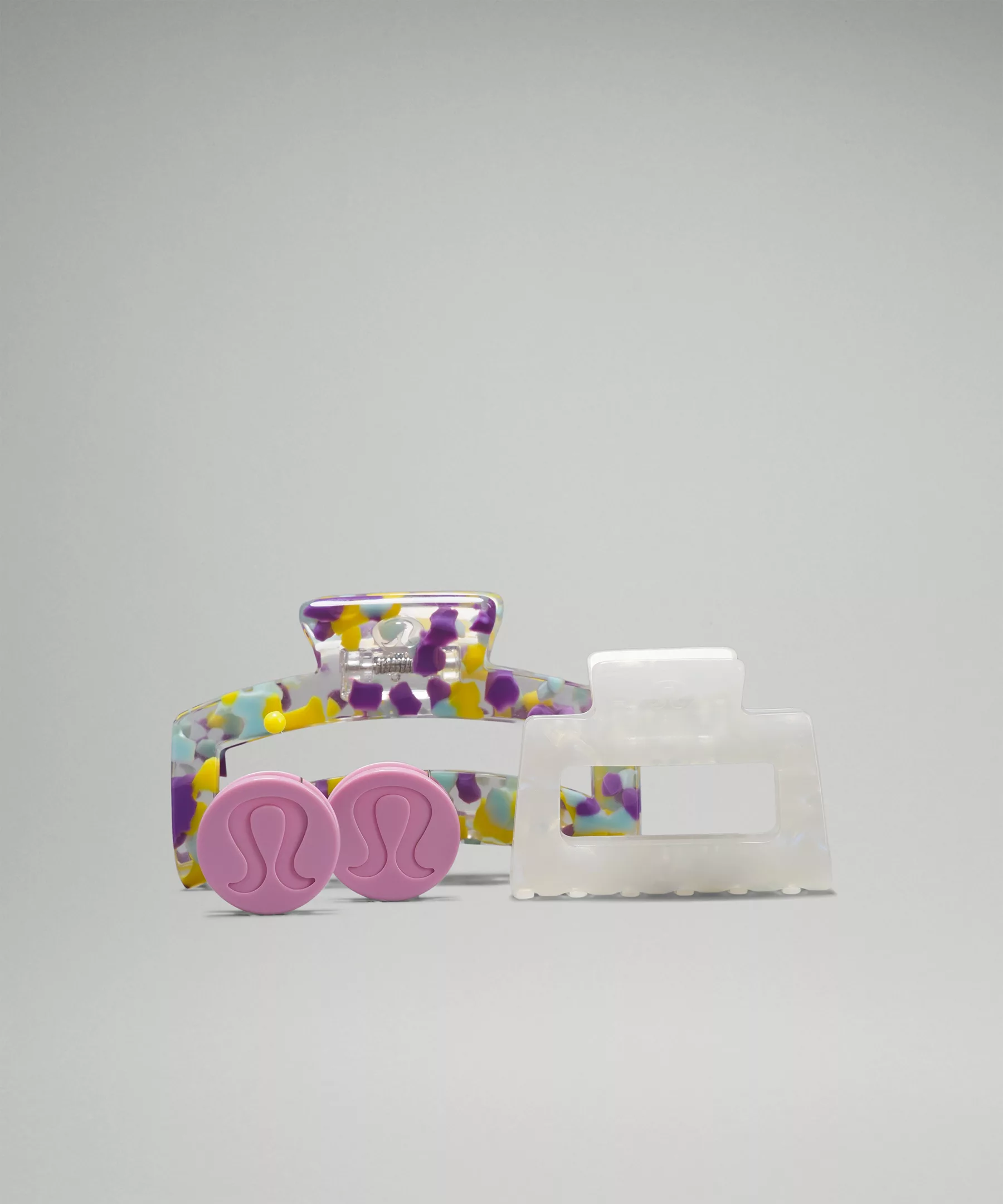 Claw Hair Clips Set 4 Pack Sonic Yellow/Purple Blossom Light/Powder Blue/White Opal/Silverstone/Pink Peony/Pink Peony