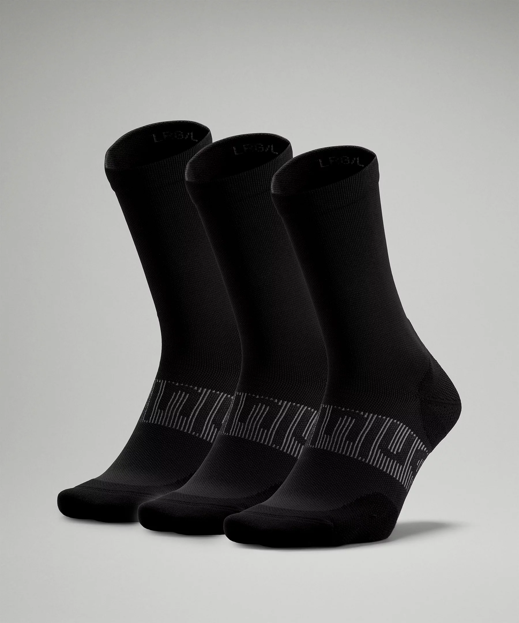 Men's Power Stride Crew Sock *3 Pack Black