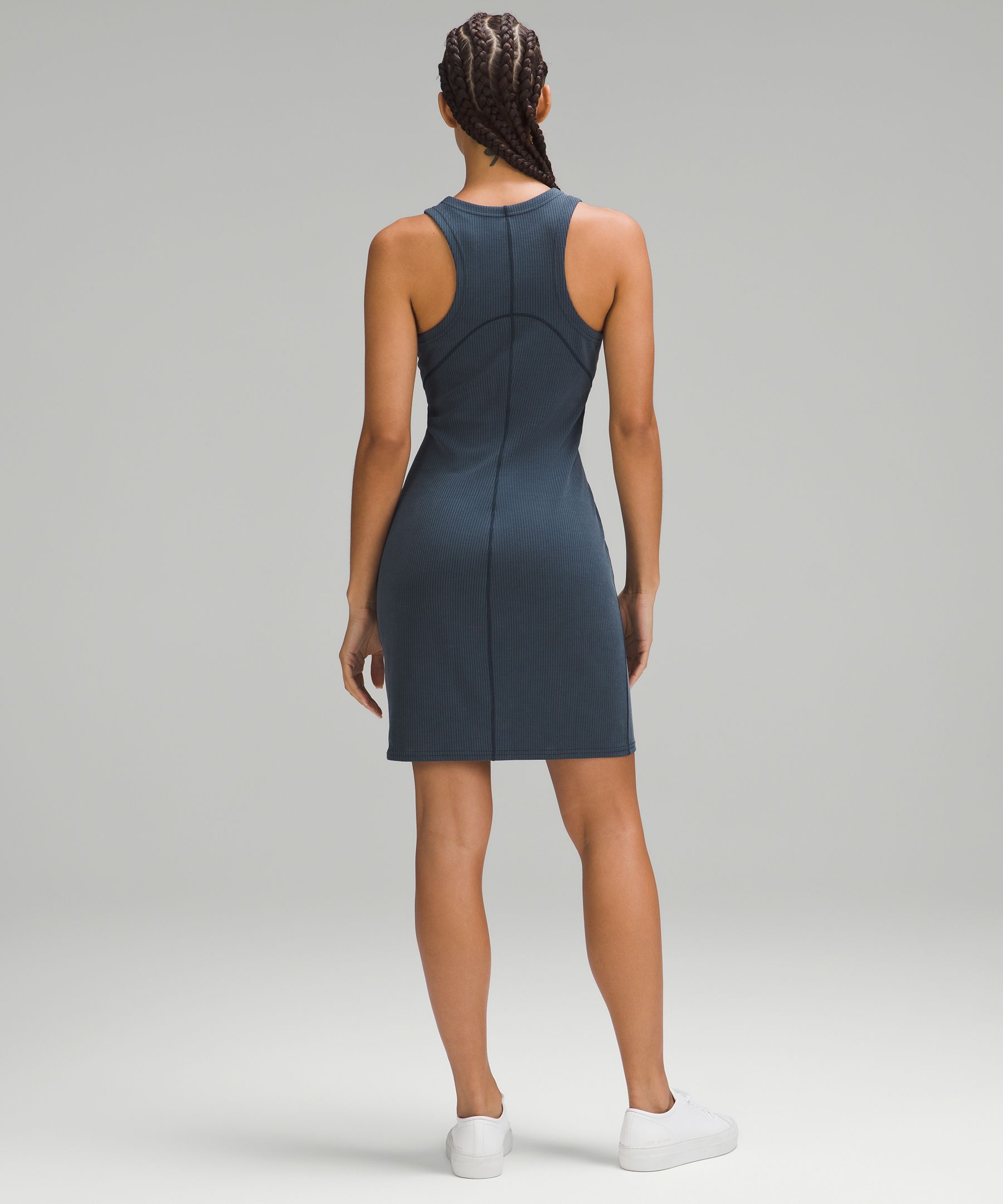 Ribbed Softstreme Slim-Fit Tank Dress True Navy