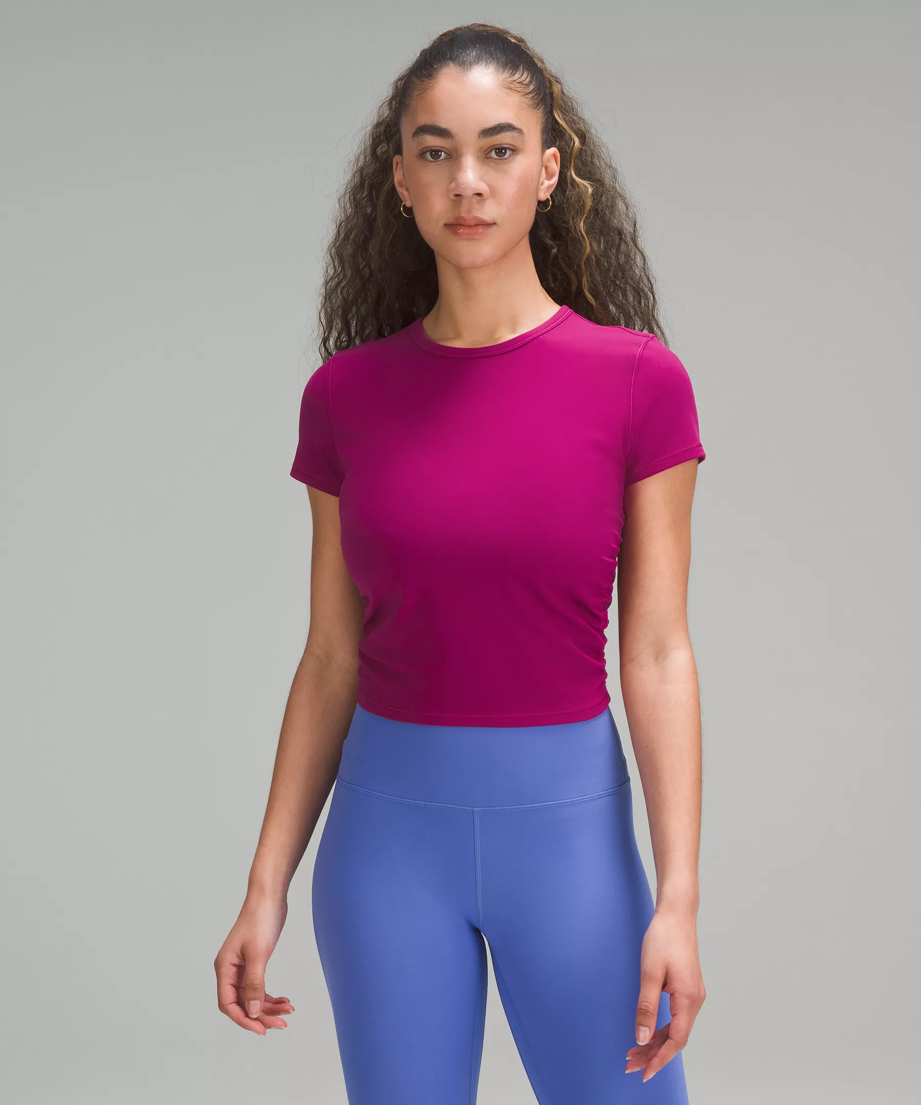 All It Takes Short Sleeve Shirt Nulu  Magenta Purple