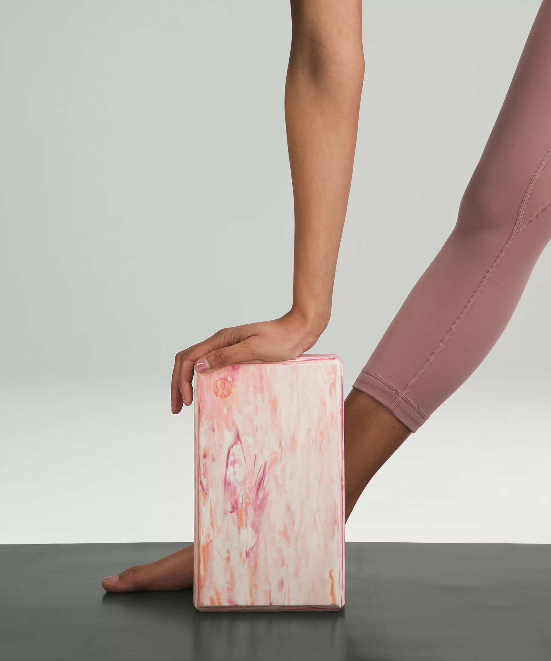 Lift and Lengthen Yoga Block Pink Pastel/Velvet Dust/White