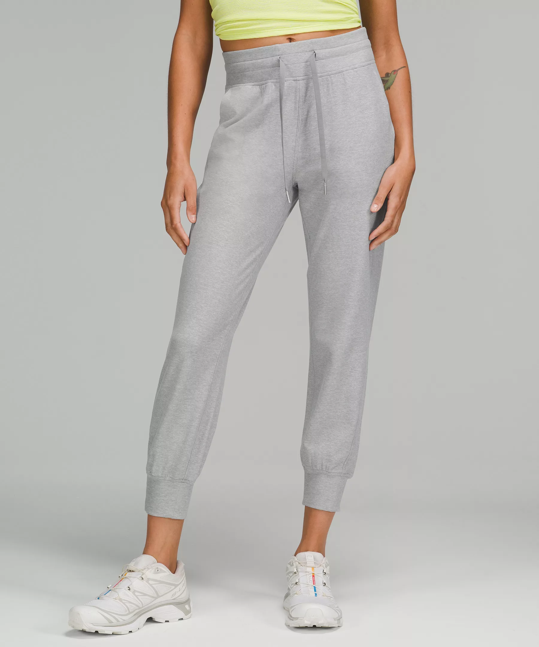 Ready to Rulu High-Rise Jogger 7/8 Length Heathered Raceway Grey