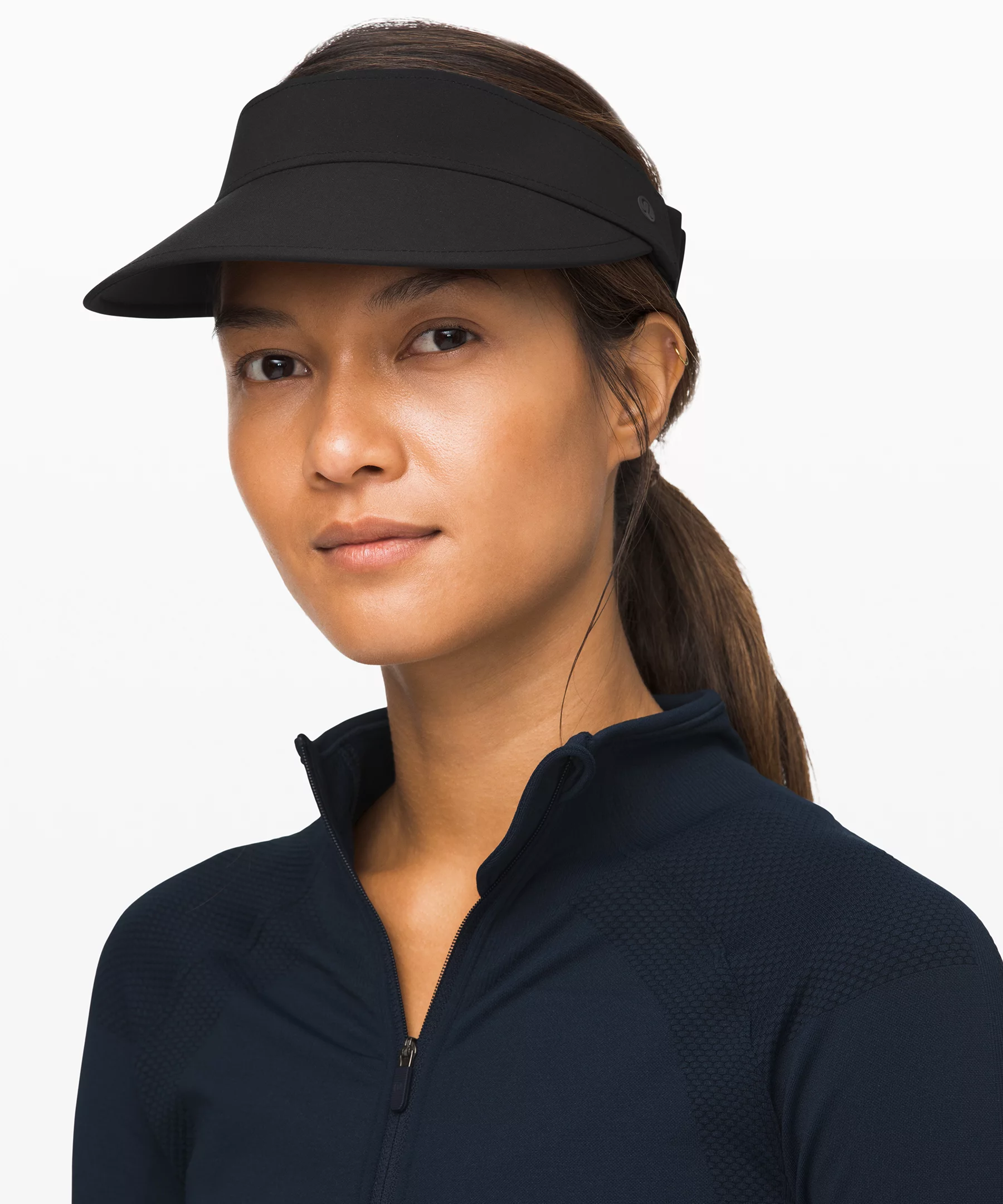 Women's Fast Paced Running Visor Online Only Black