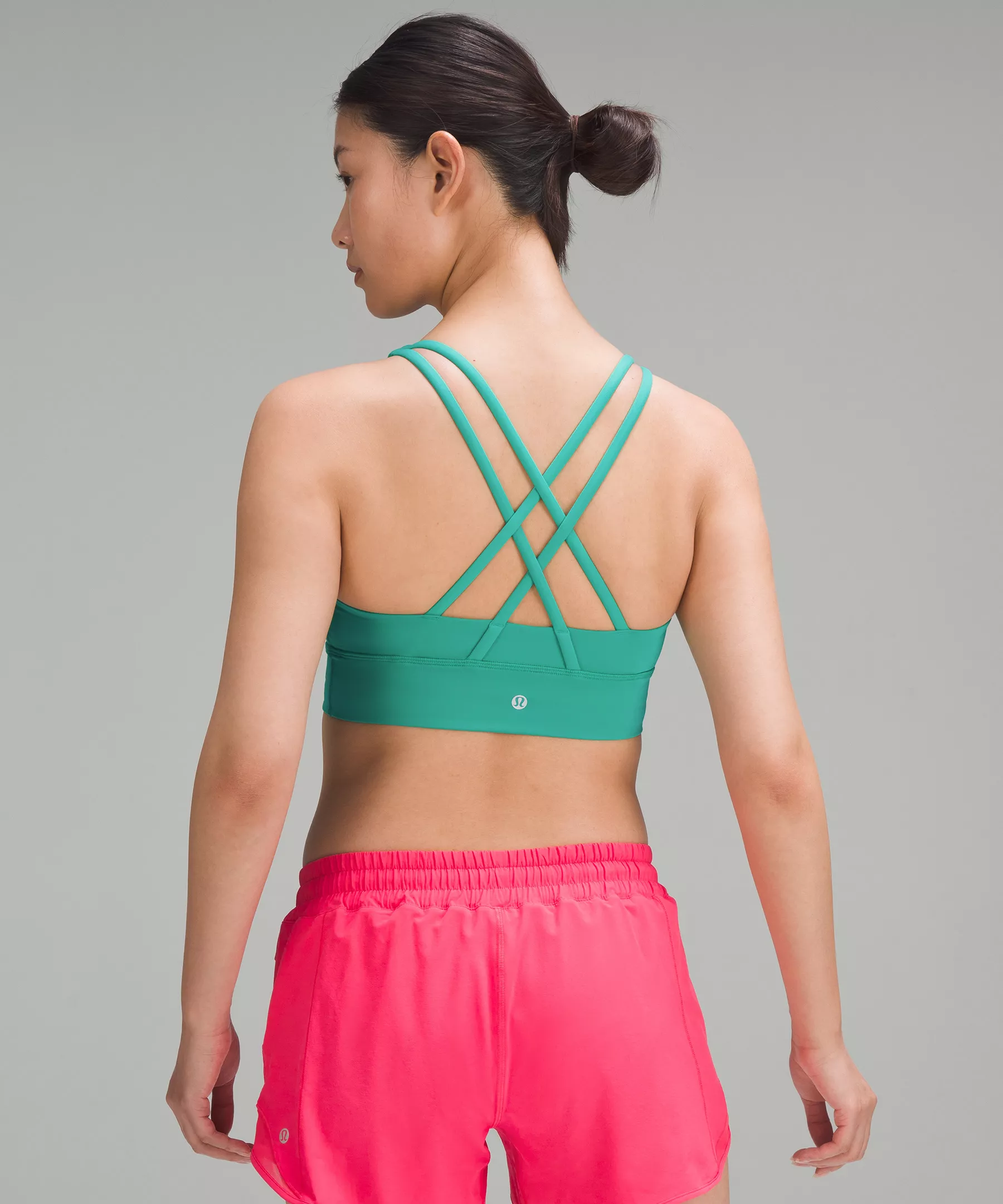 lululemon Energy Longline Bra *Medium Support, B–D Cups Kelly Green