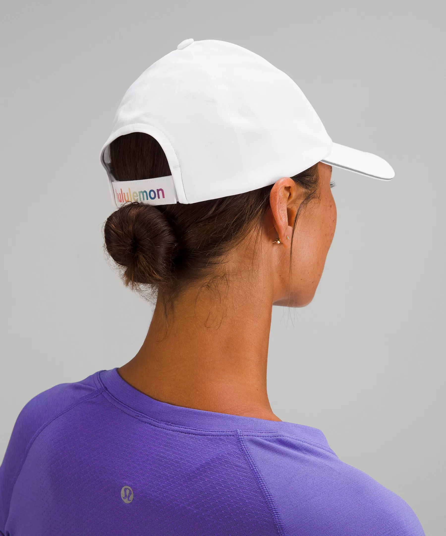 Women's Fast and Free Running Hat *Rainbow White