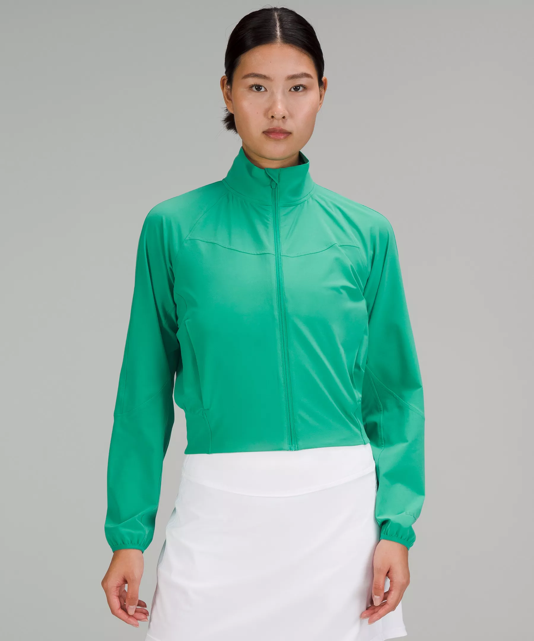Water-Repellent Stretch Tennis Jacket Maldives Green