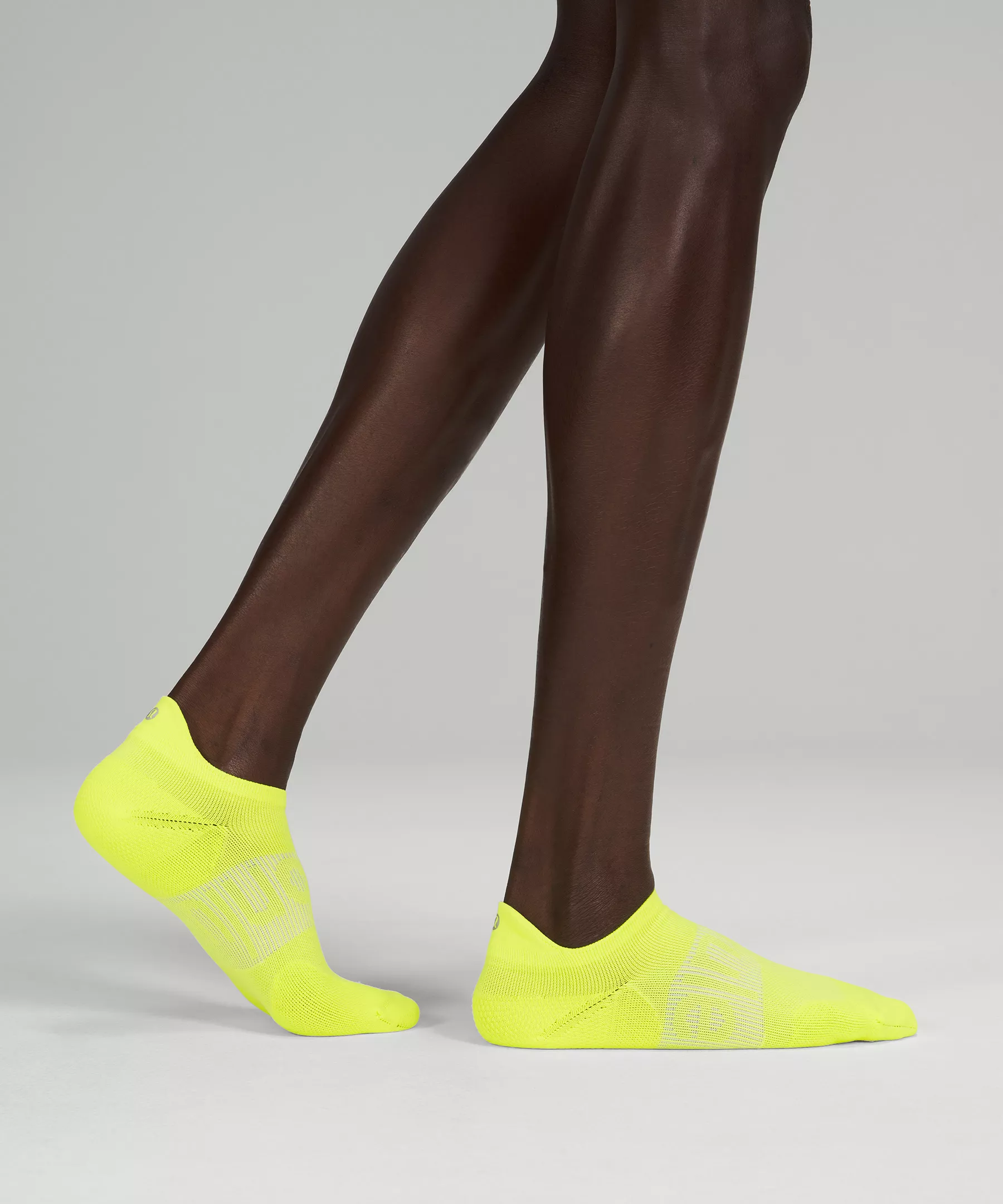 Men's Power Stride Tab Sock Highlight Yellow