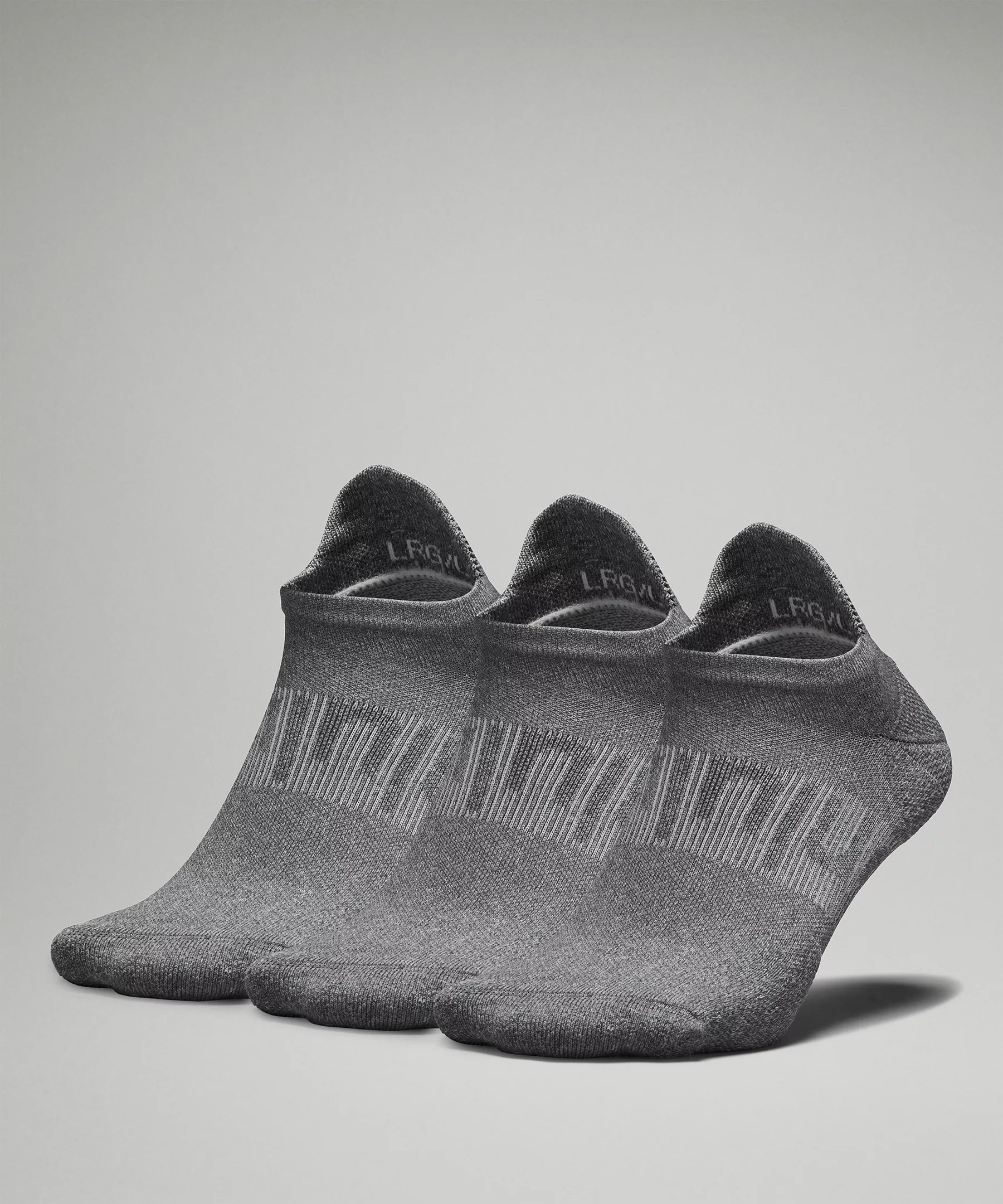 Men's Power Stride Tab Sock *3 Pack Heather Grey