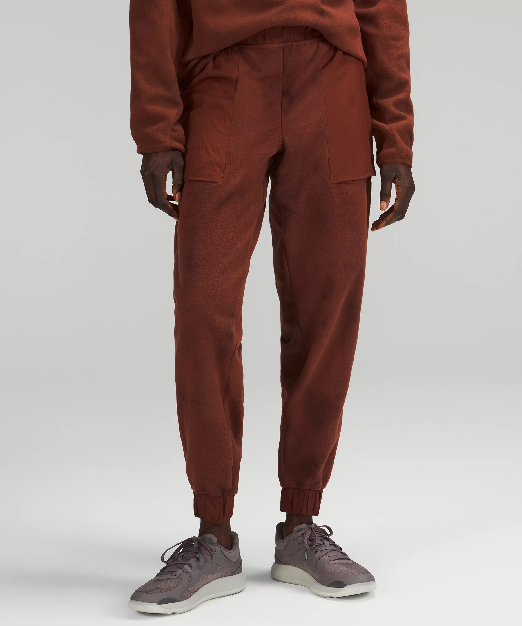 lululemon lab High-Rise Fleece Jogger *Diamond Dye Online Only Diamond Dye Date Brown Pelt