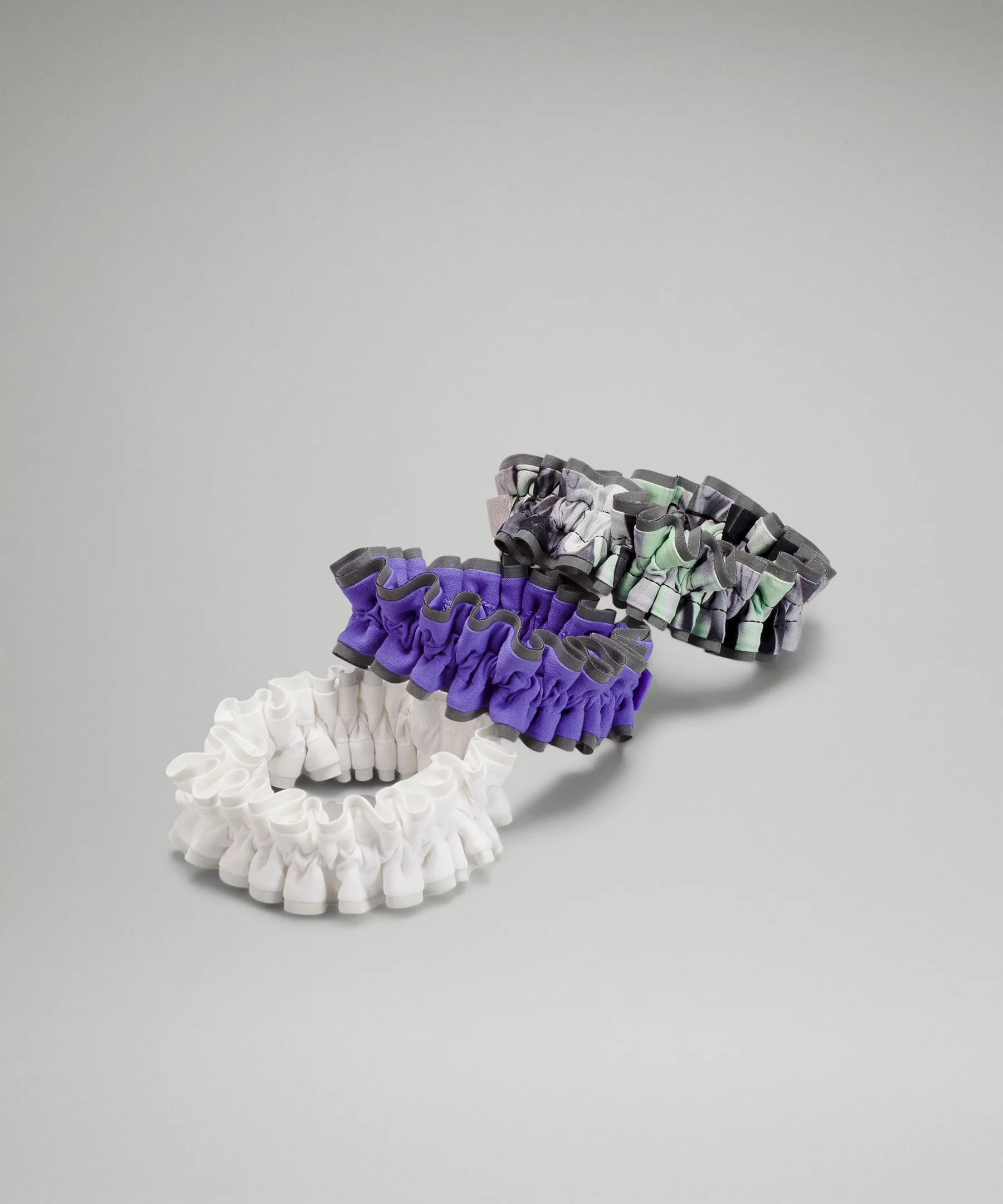 Light Locks Scrunchie Skinny 3 Pack  White/Light Electric Indigo/Paint Glide Multi