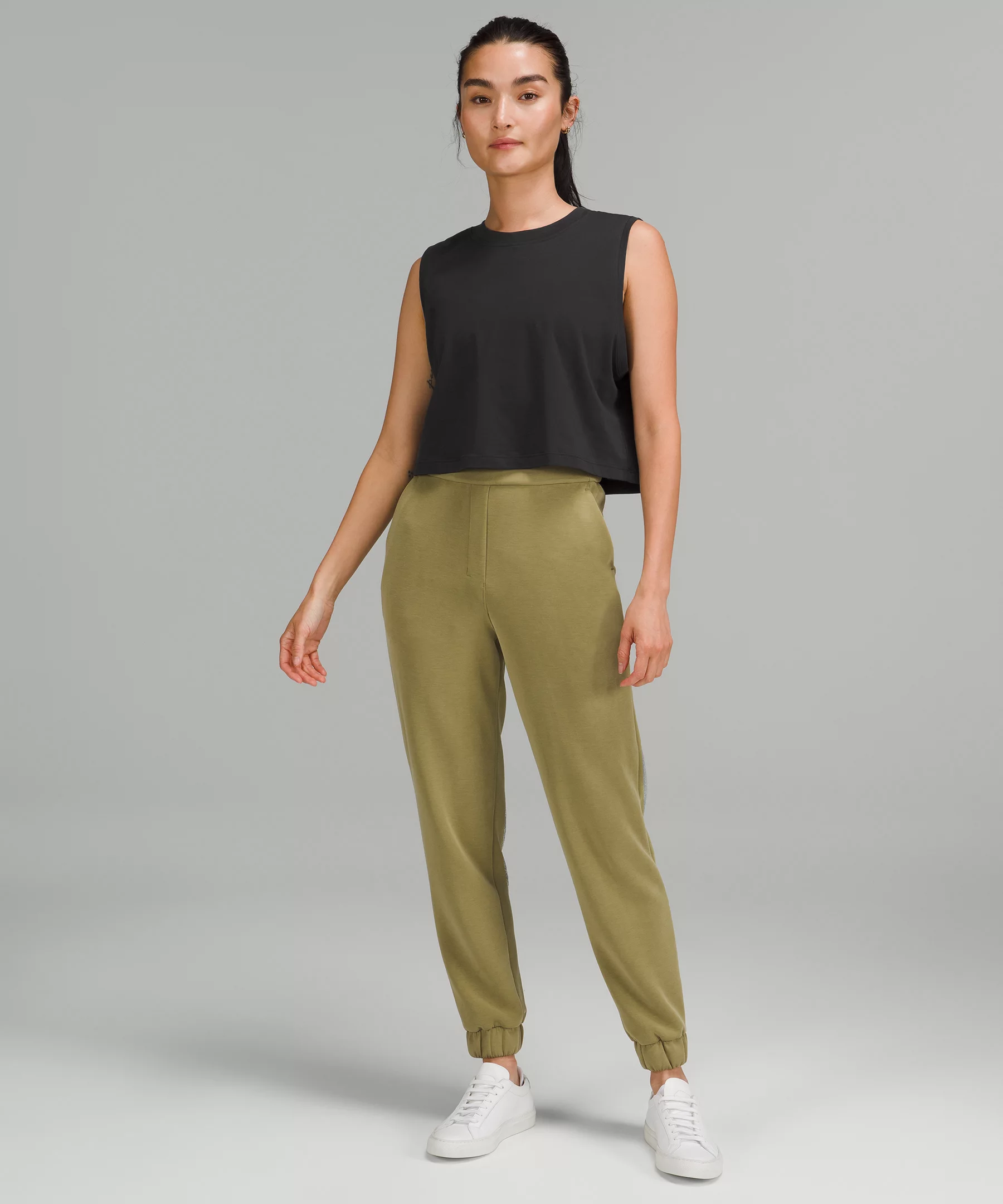 All Yours Cropped Cotton Tank Top *Online Only Black