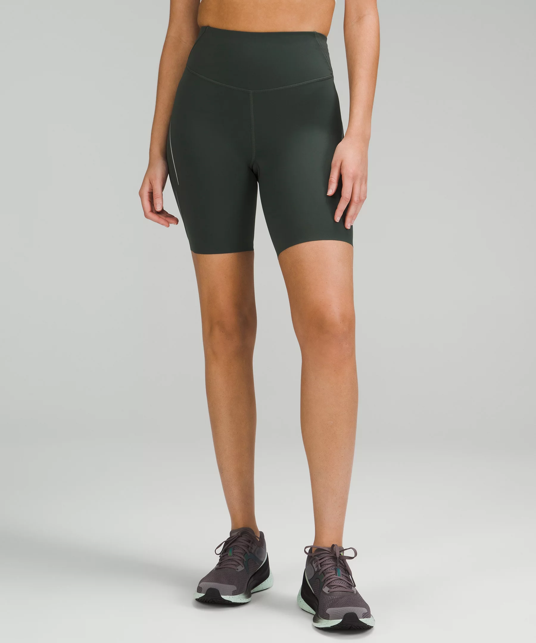 Base Pace High-Rise Reflective Short 8
