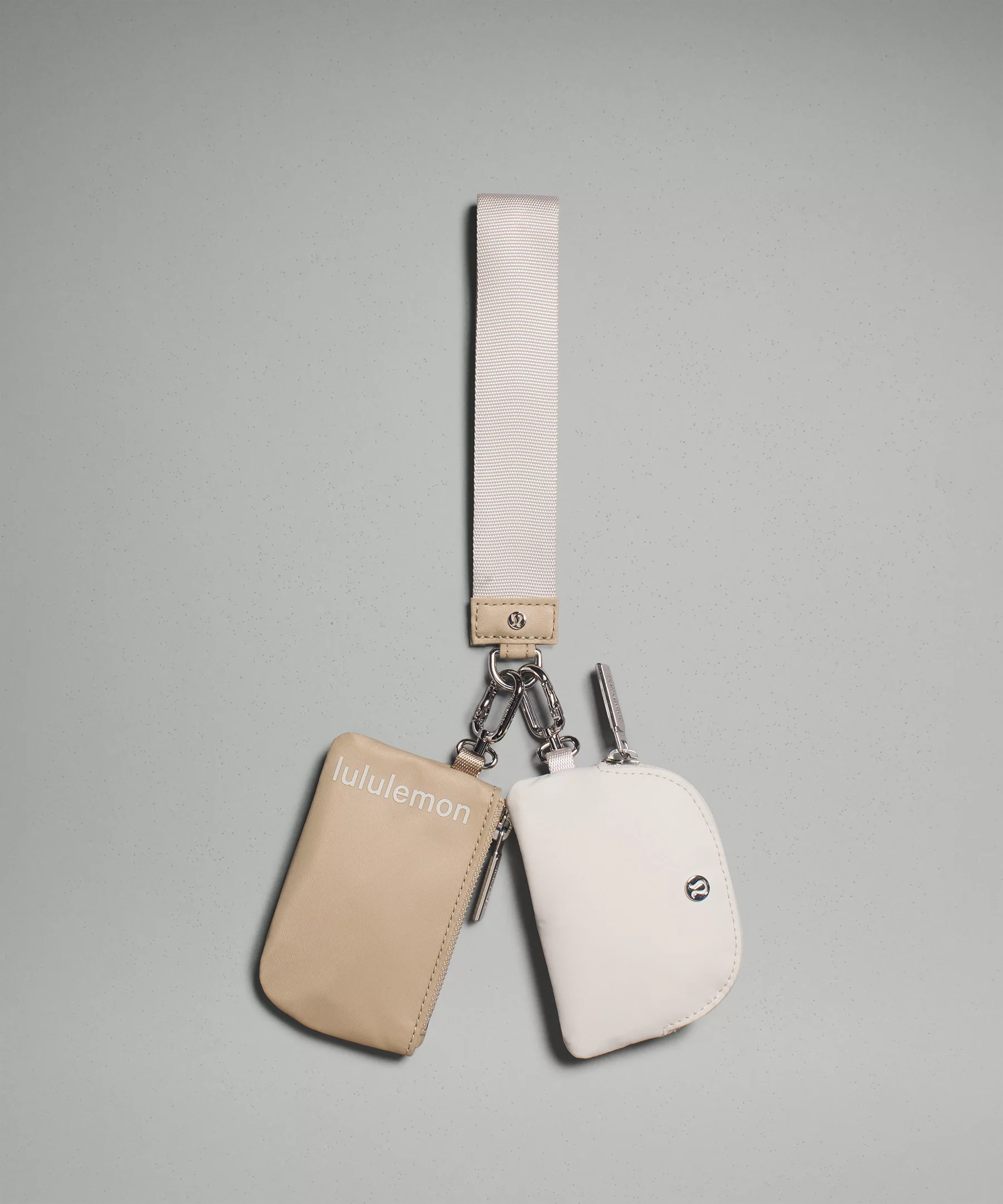 Dual Pouch Wristlet Trench/White Opal