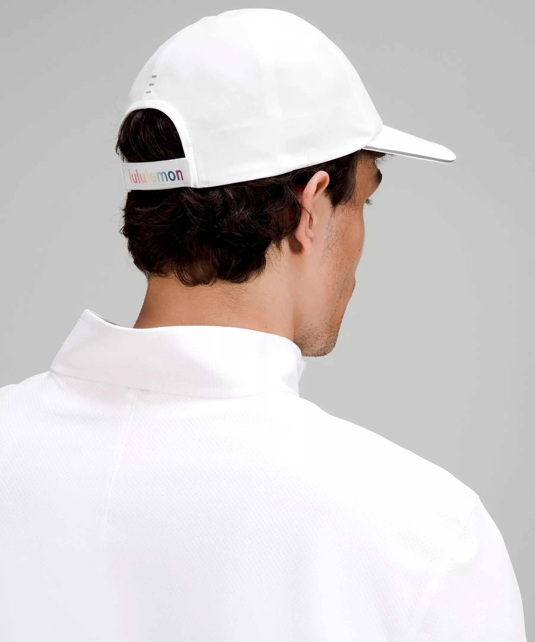 Men's Fast and Free Running Hat *Rainbow White