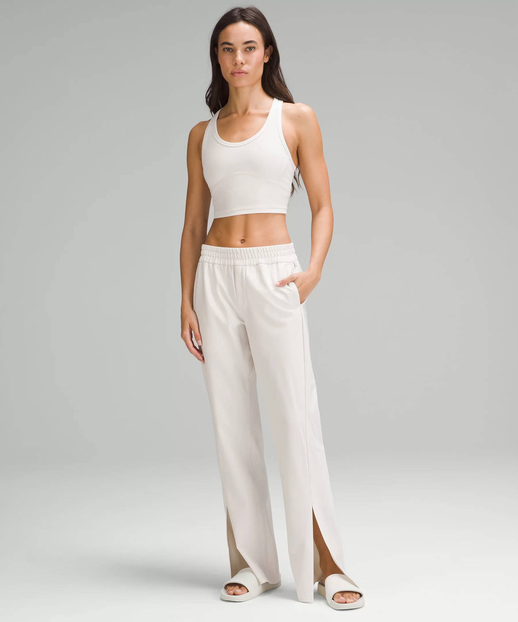 lululemon lab Stretch Cupro Cropped Tank Top White Opal