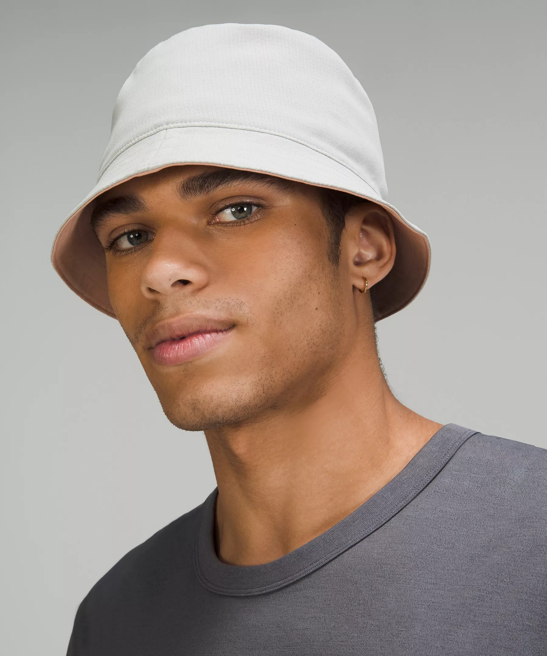 Both Ways Reversible Bucket Hat *WovenAir Seal Grey/Pink Clay