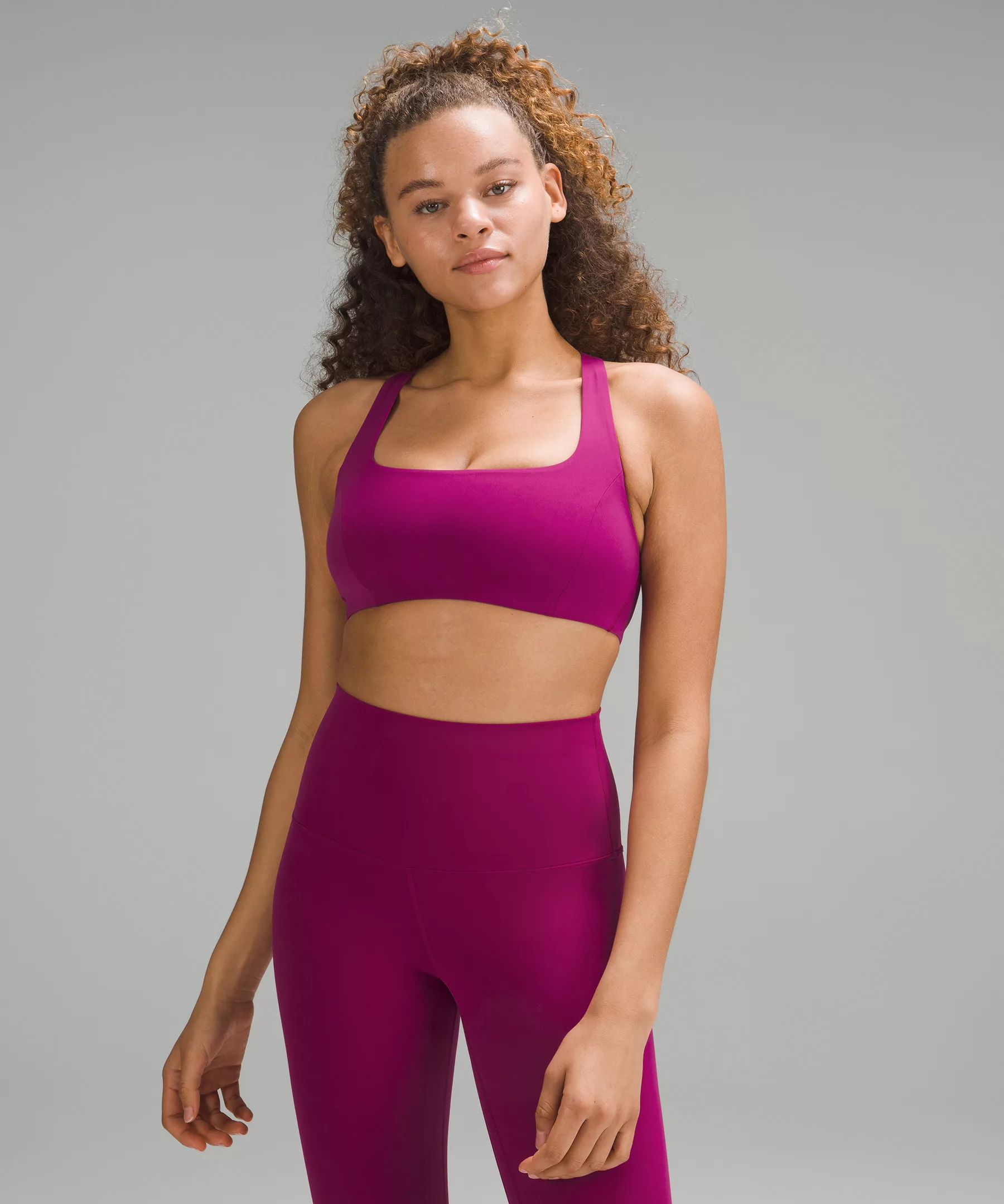 SmoothCover Yoga Bra *Light Support, B/C Cup Magenta Purple