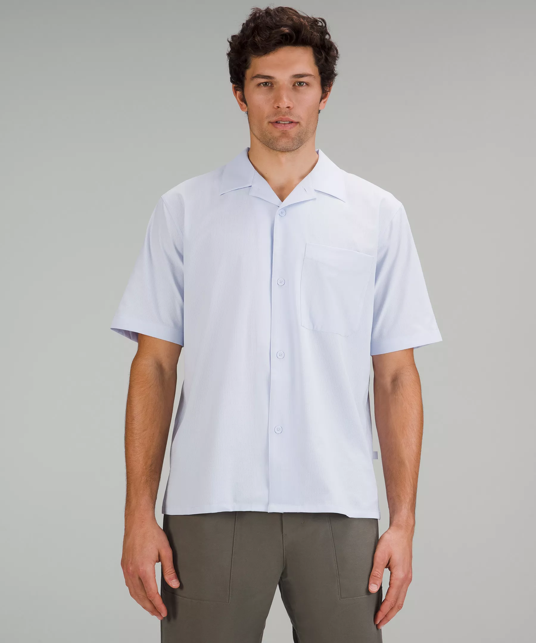Airing Easy Camp Collar Shirt Blissful Blue