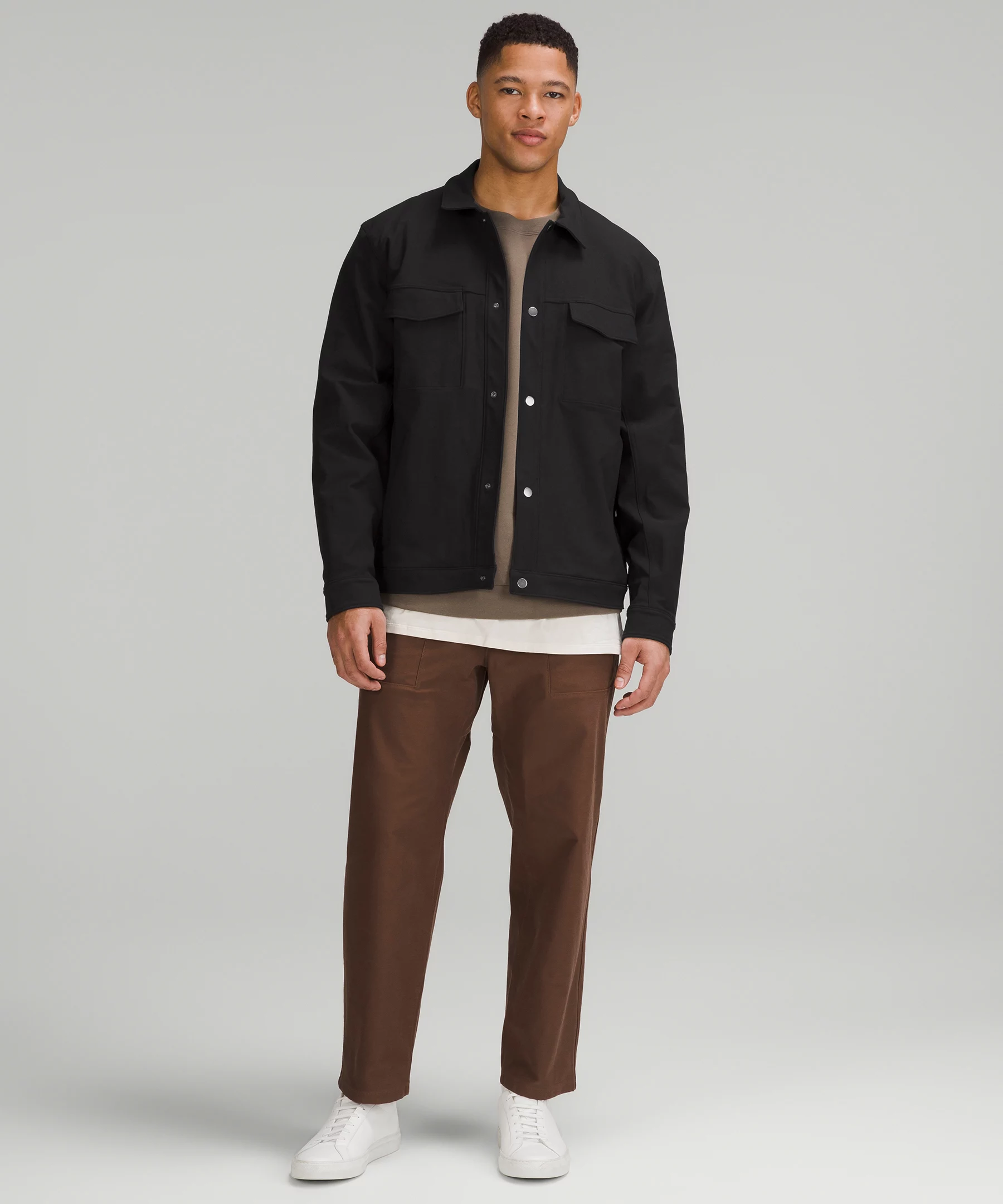 Twill Utility Jacket Black