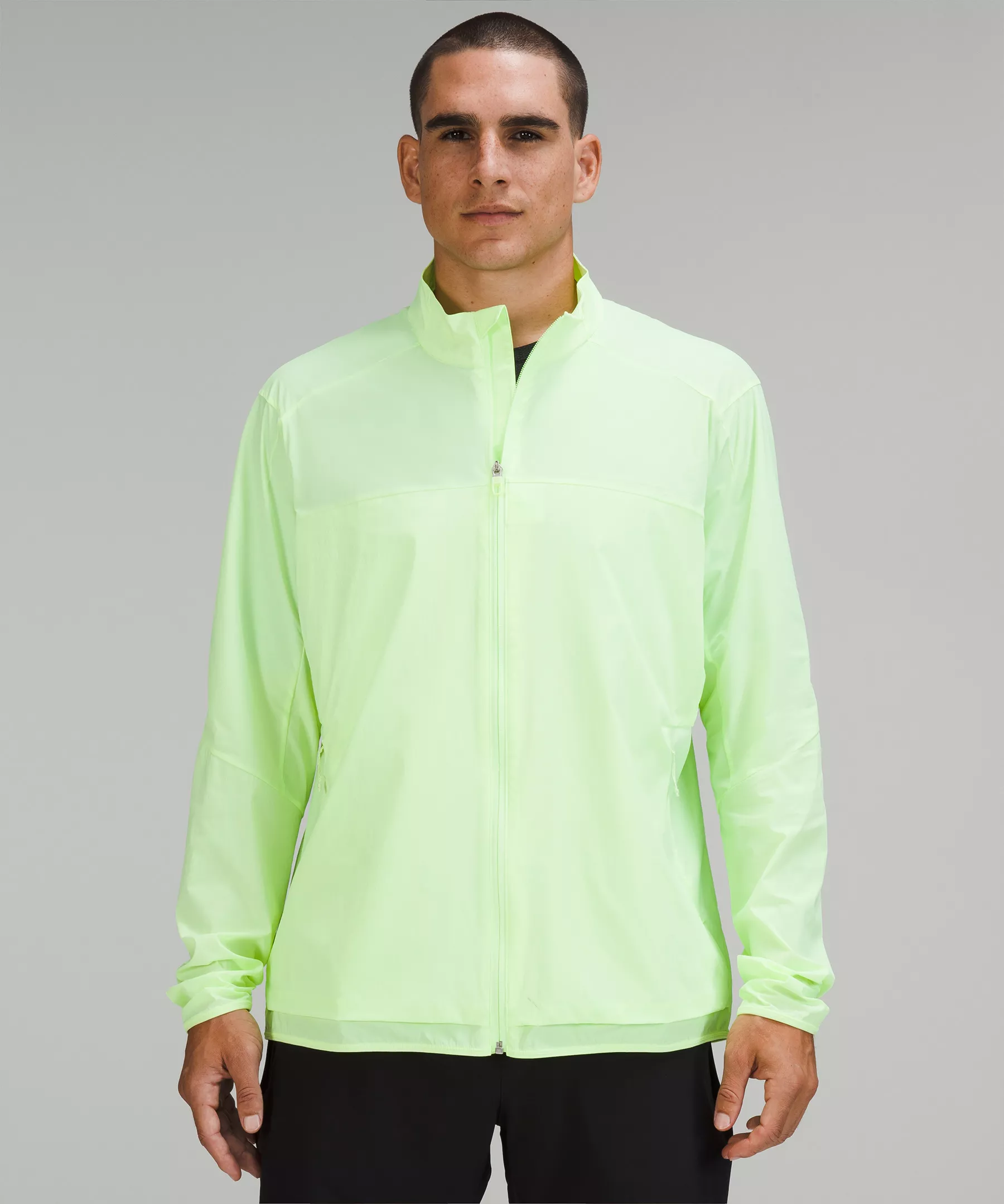 Stretch Ventilated Running Jacket Faded Zap