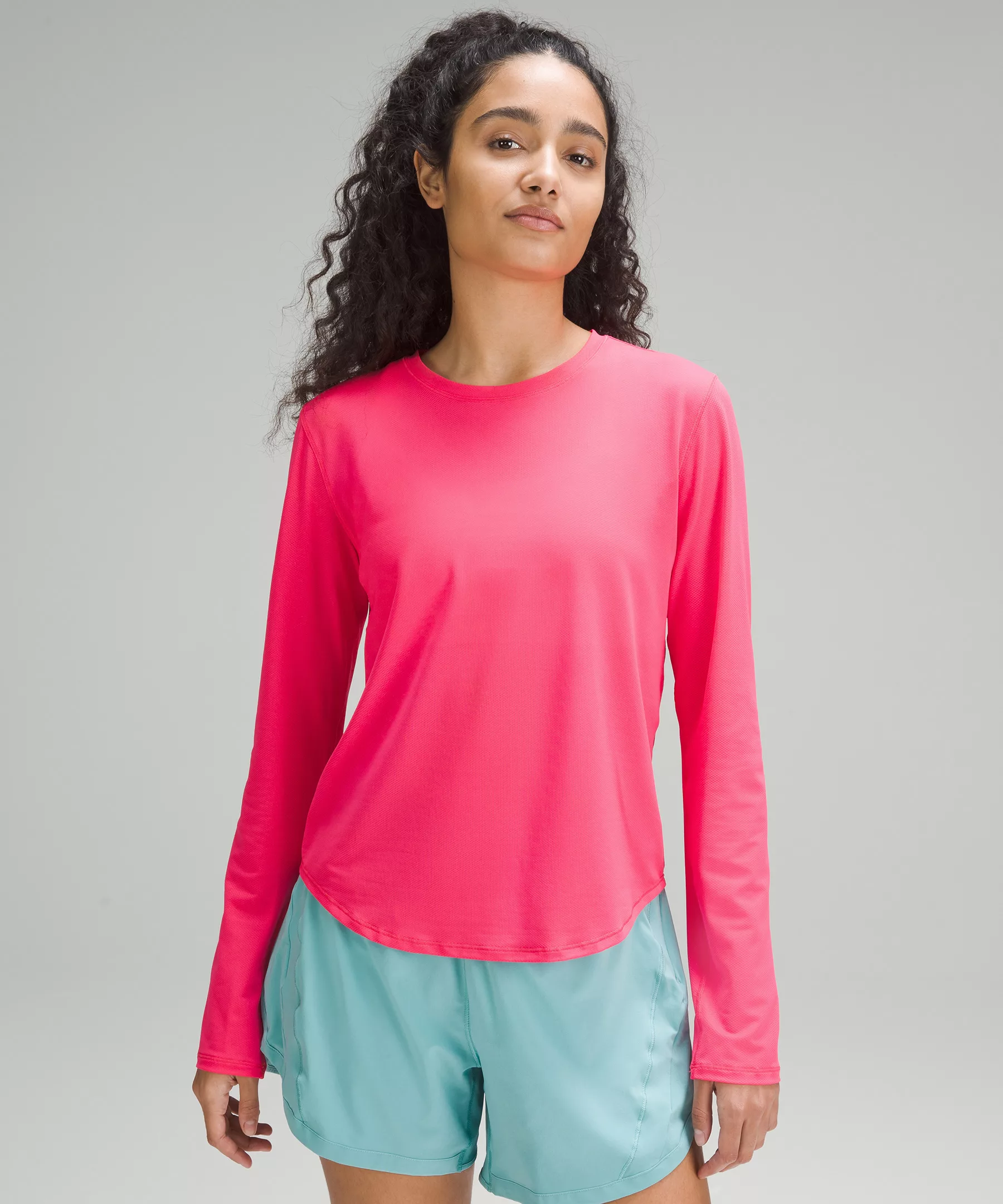High-Neck Running and Training Long-Sleeve Shirt *Online Only lip gloss
