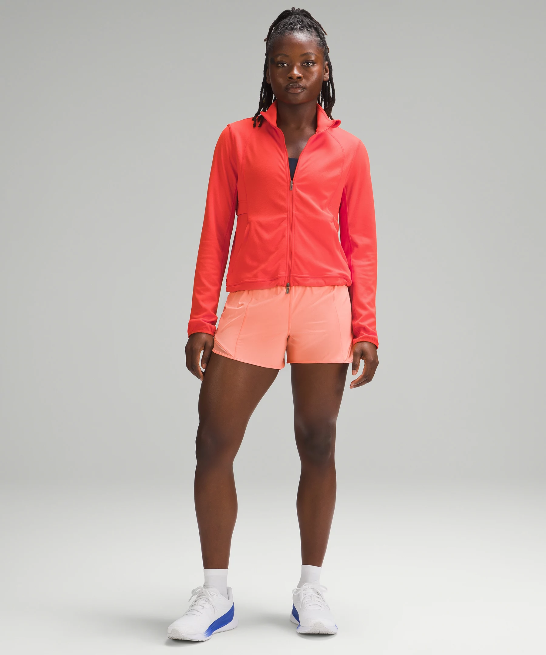 Ventilating UV Protection Running Jacket Solar Orange