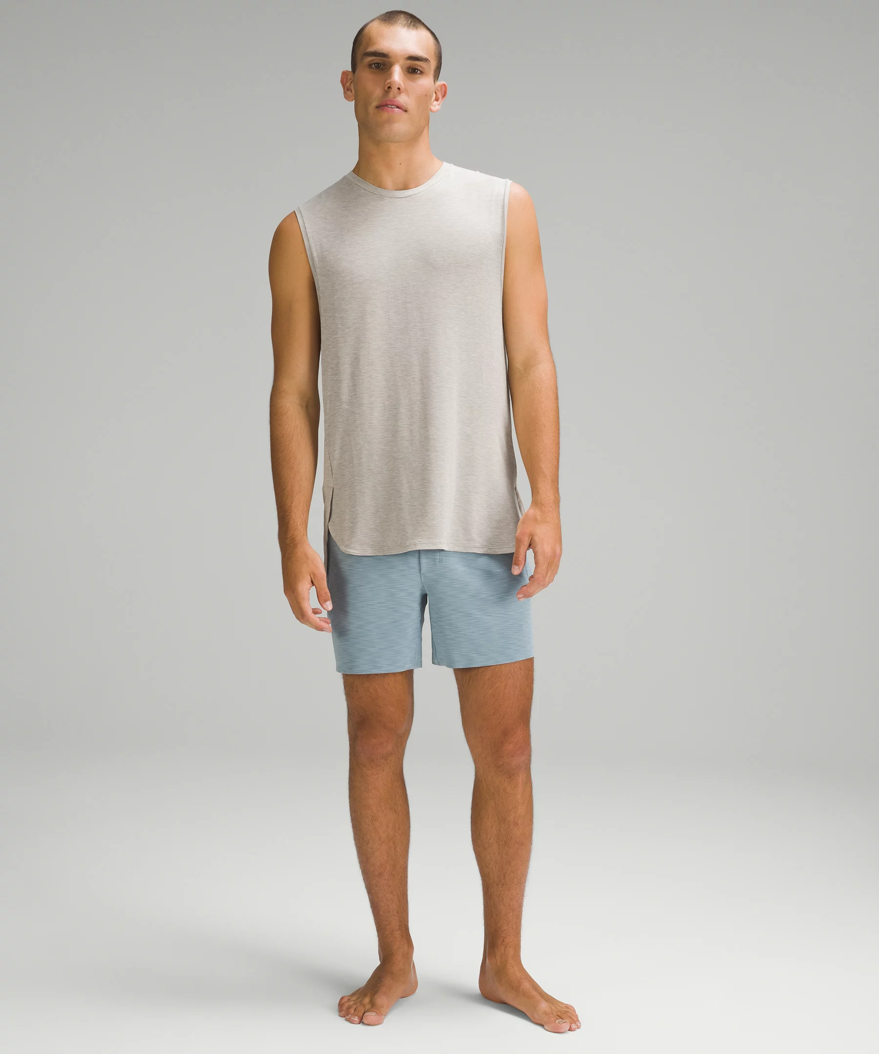 Balancer Tank Top Heathered Raw Linen