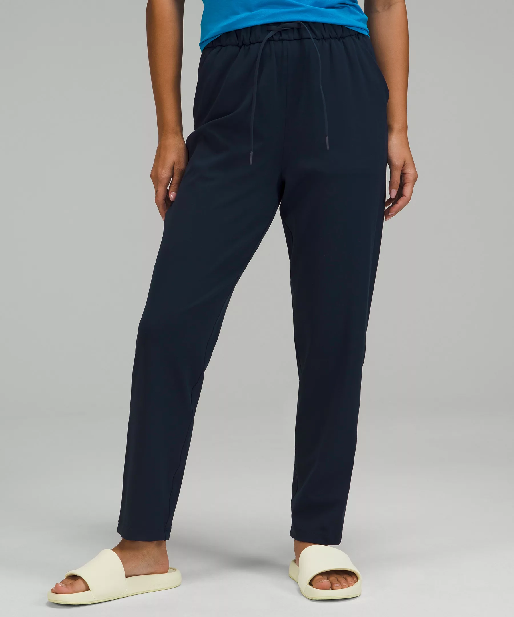 Stretch High-Rise Pant 7/8 Length True Navy