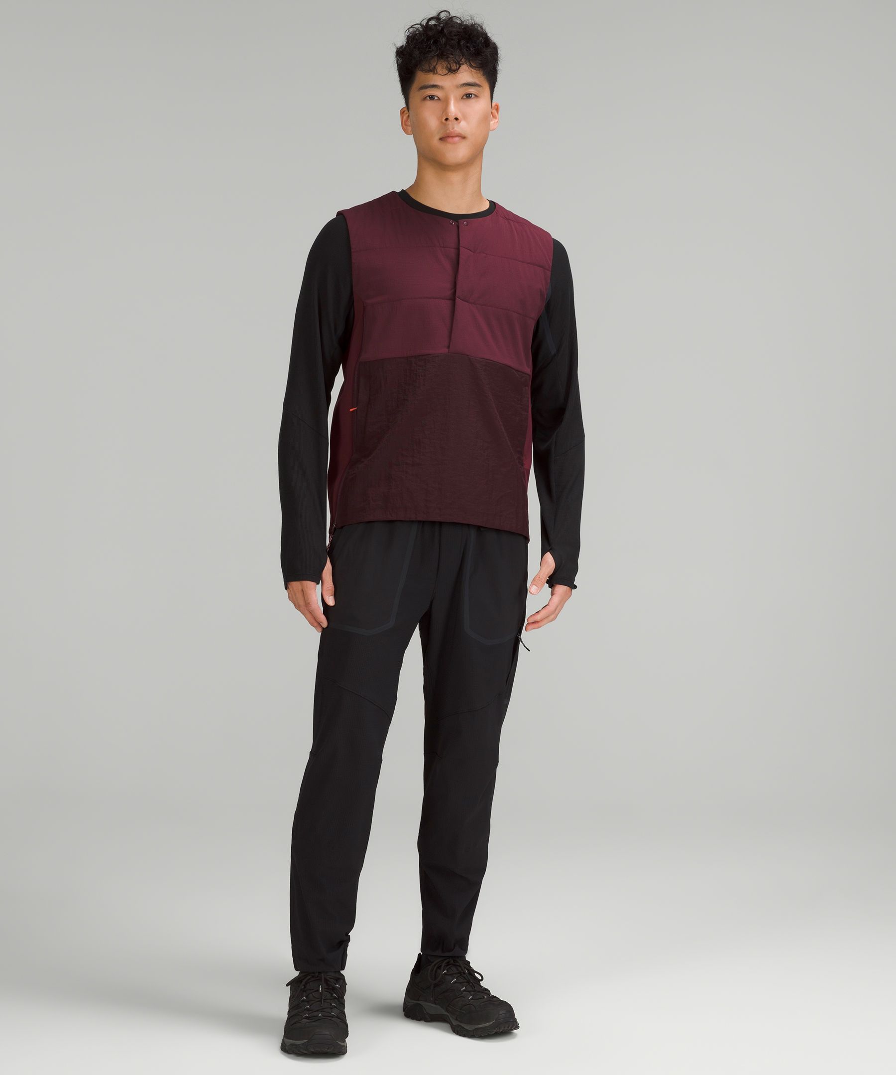 Side-Zip Insulated Hiking Vest cassis