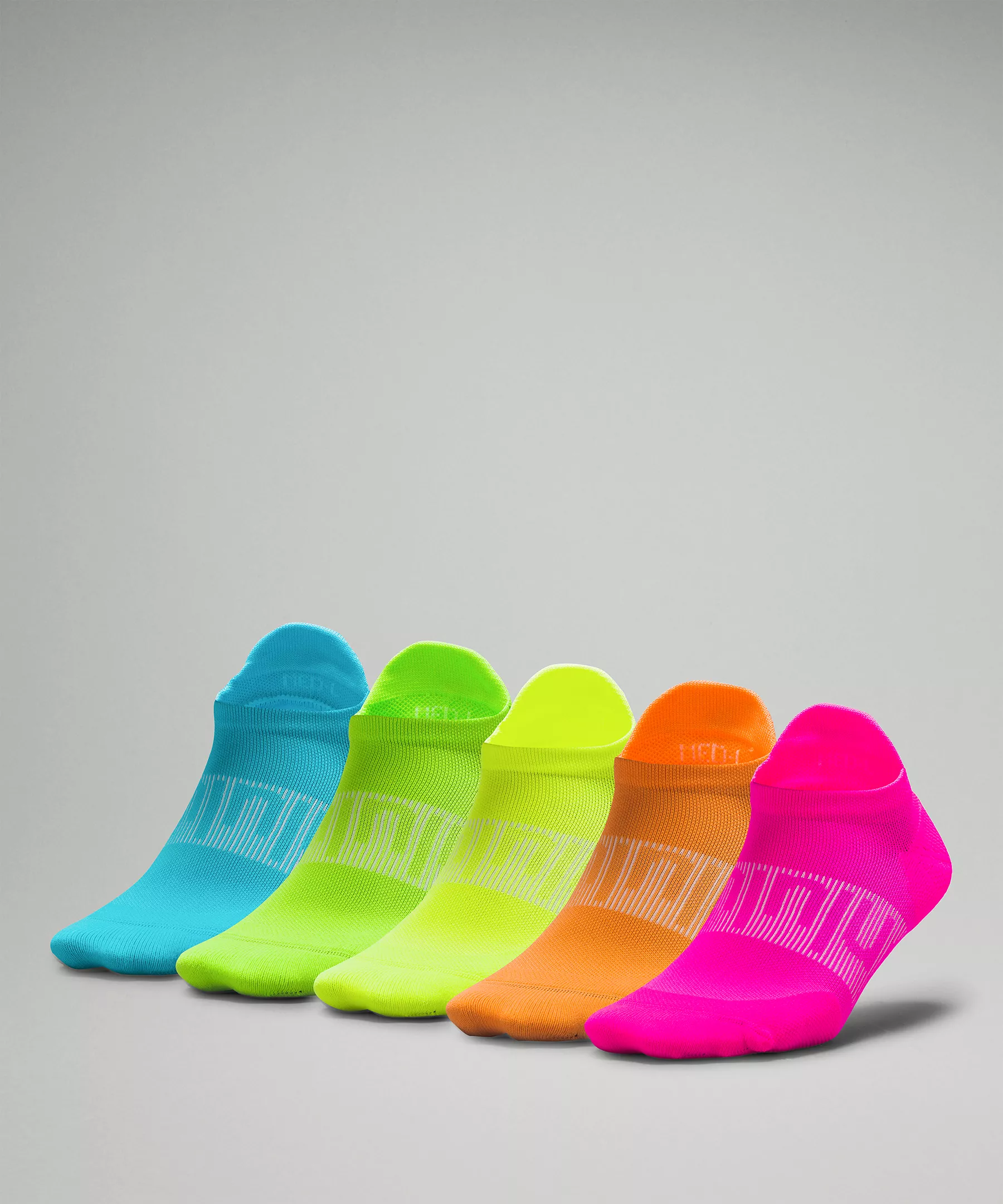 Women's Power Stride Tab Sock *5 Pack Online Only Rainbow/Orange Frappe