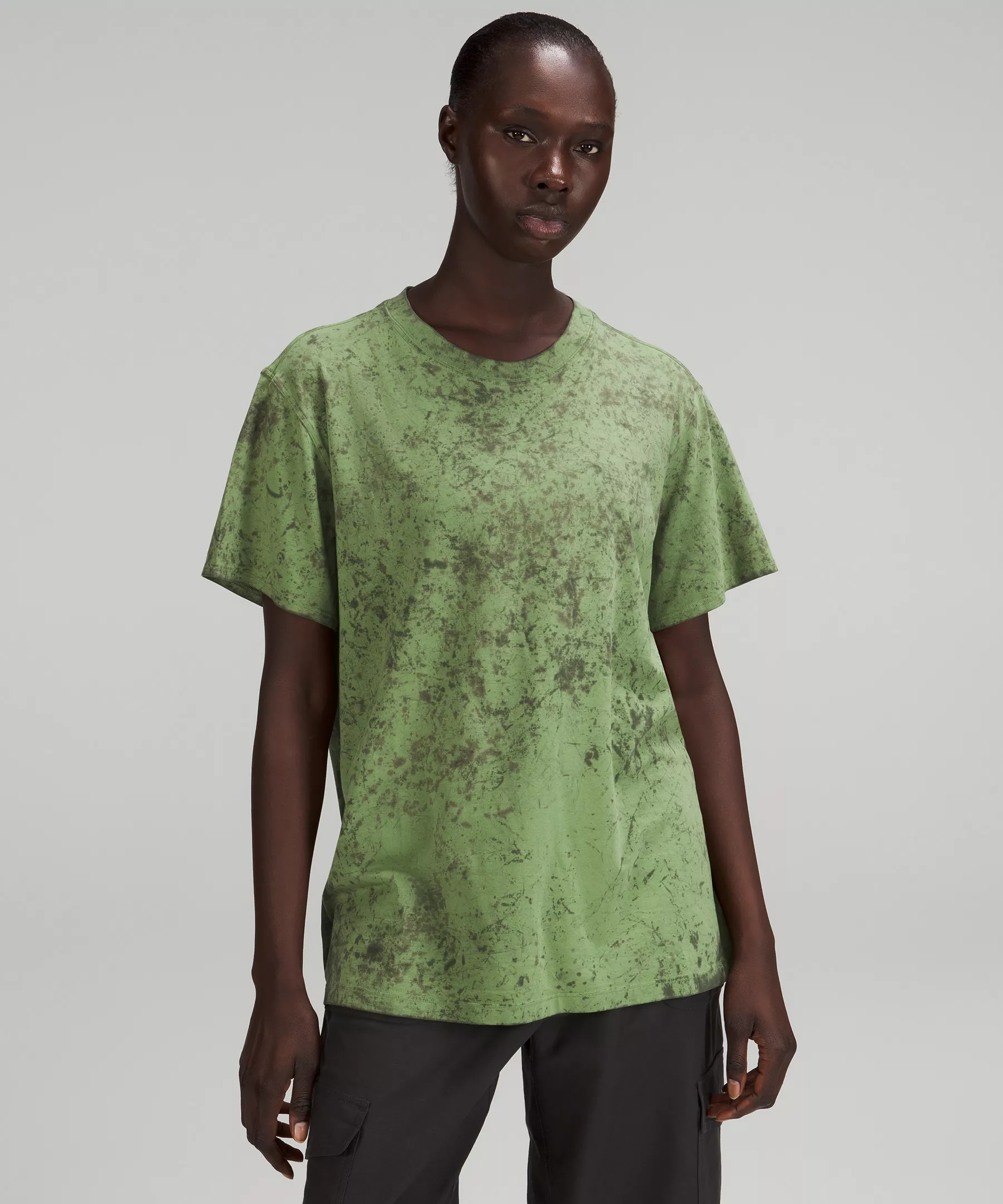 All Yours Short Sleeve T-Shirt Cirrus Wash Green Foliage Carob Brown Dark Olive