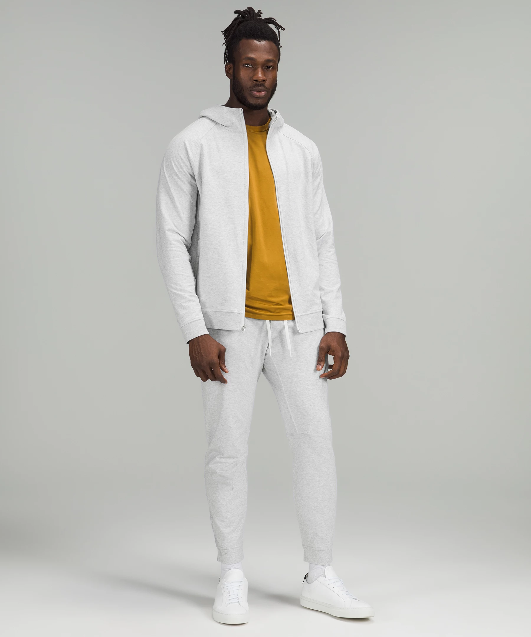 City Sweat Full-Zip Hoodie Heathered Ultra Light Grey/Sea Salt