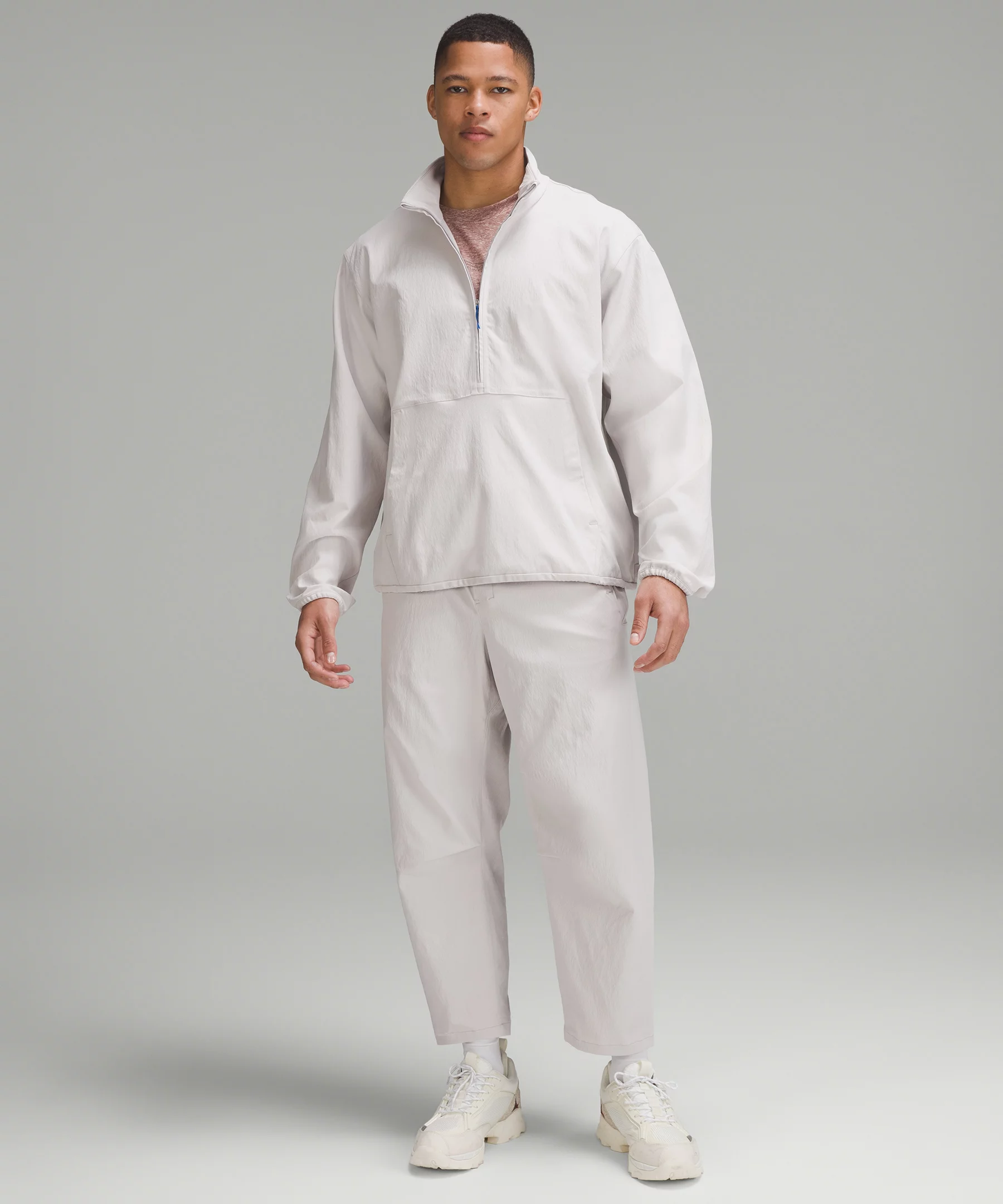 lululemon lab Stretch Woven Half-Zip Pullover Light Chrome