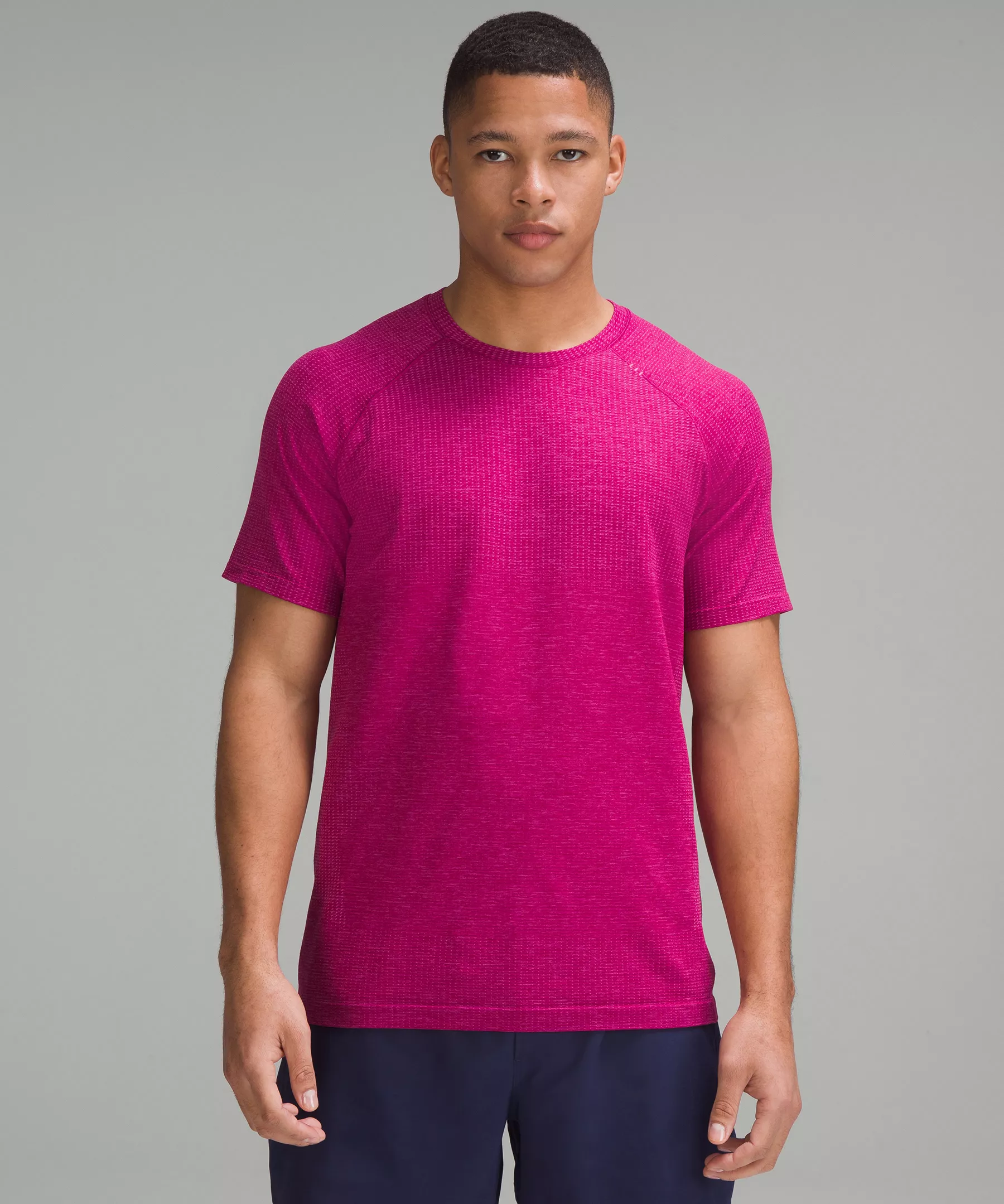 Metal Vent Tech Short-Sleeve Shirt *Updated Sonic Pink/Wild Berry