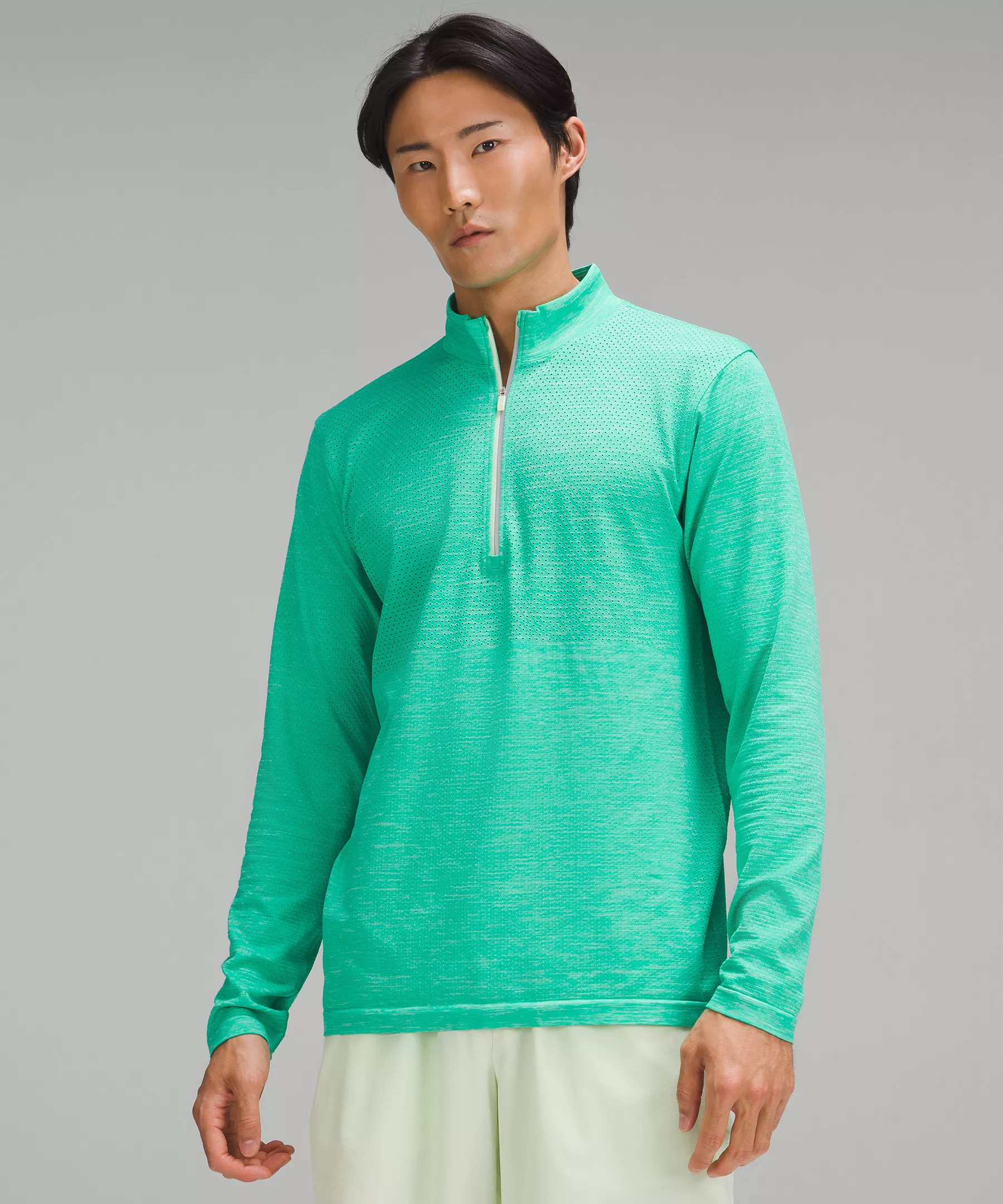 Metal Vent Tech Midweight Half Zip Kohlrabi Green/Kelly Green