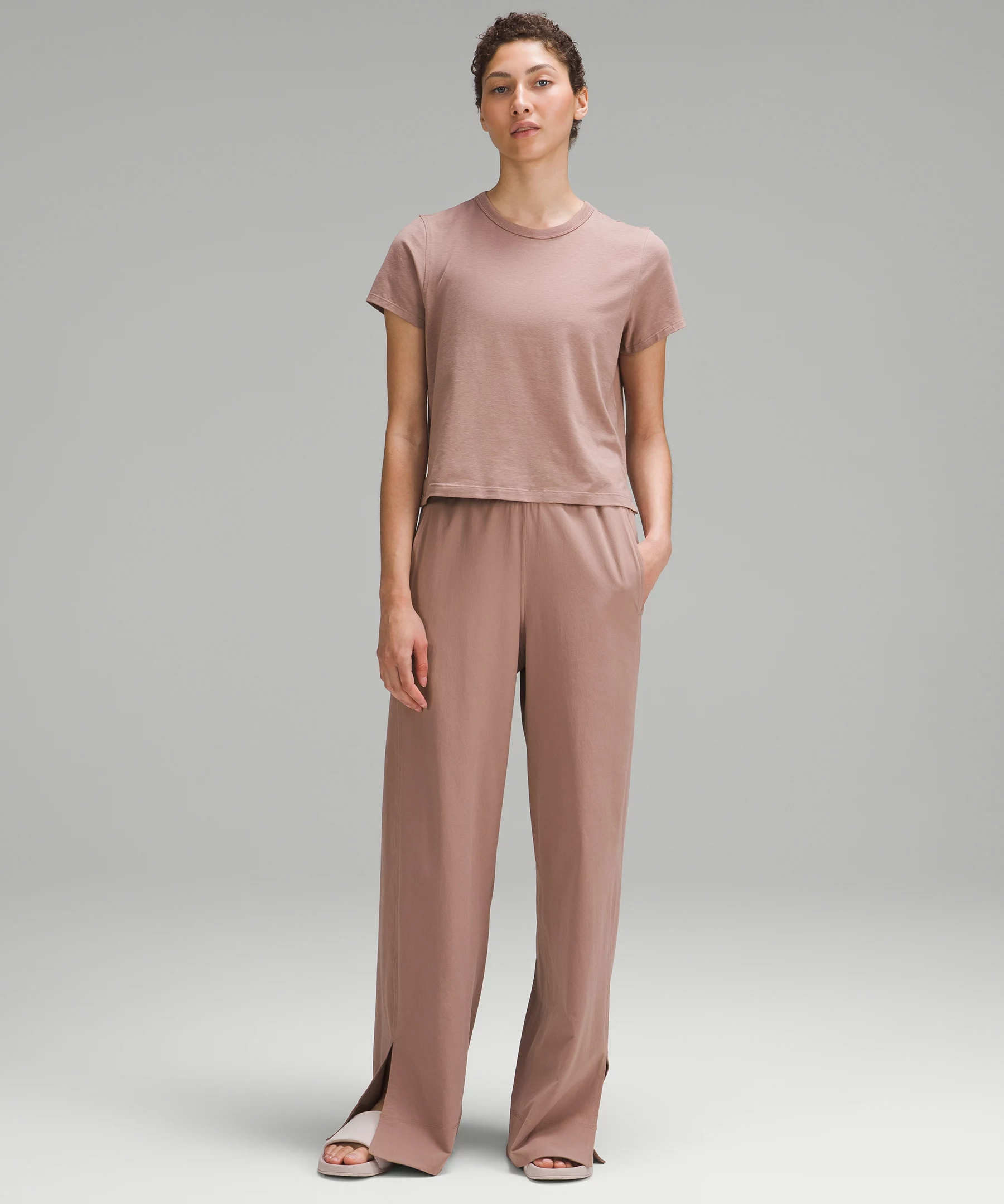 Classic-Fit Cotton-Blend T-Shirt Twilight Rose