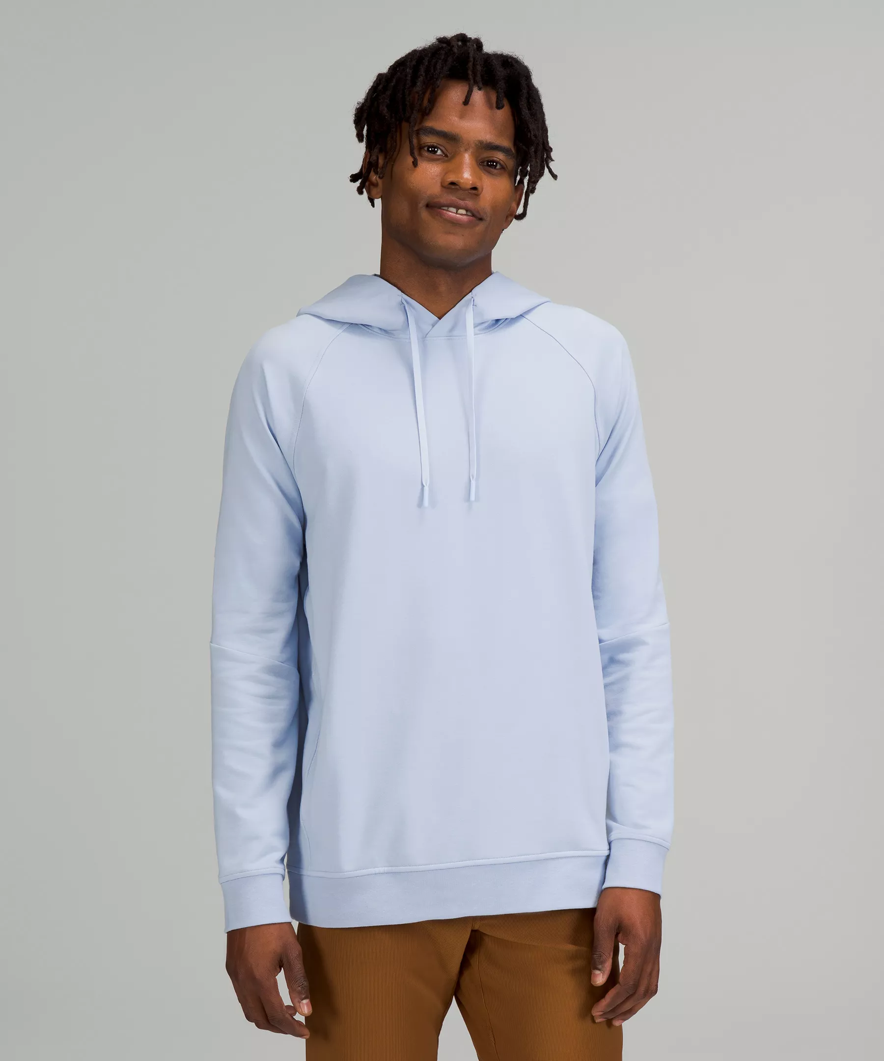 City Sweat Pullover Hoodie Blue Linen