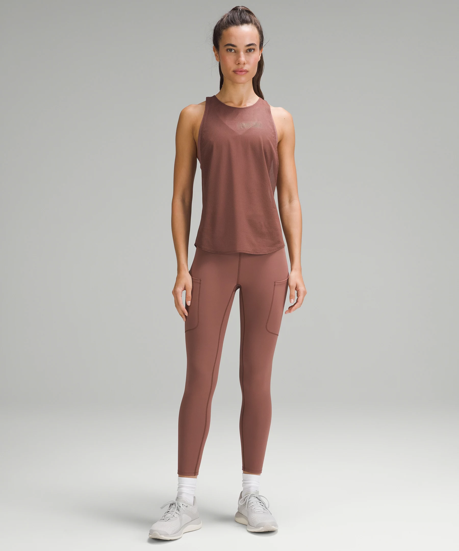 lululemon lab Grid Mesh Training Tank Top *Graphic Smoky Topaz