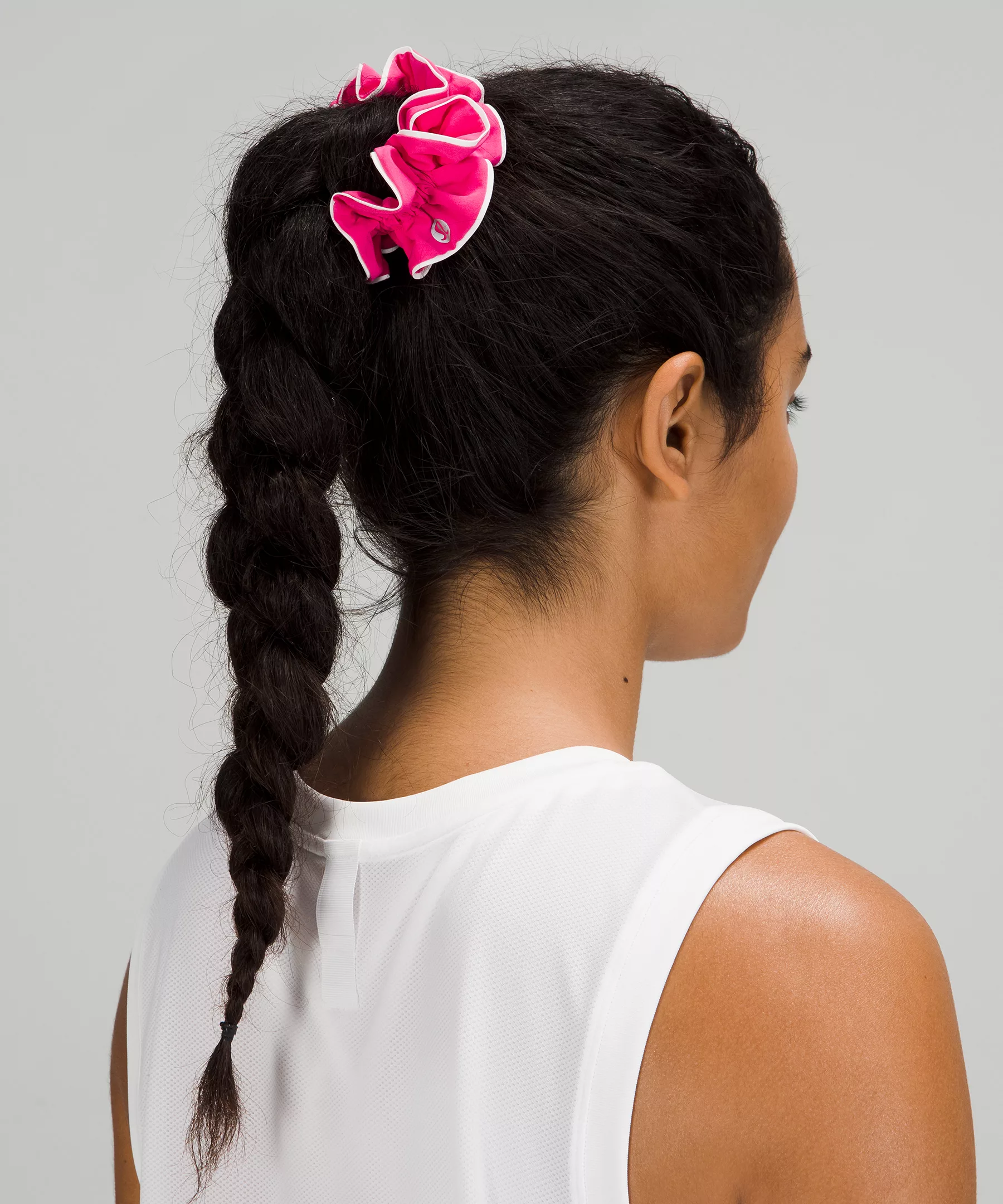 Light Locks Scrunchie Sonic Pink