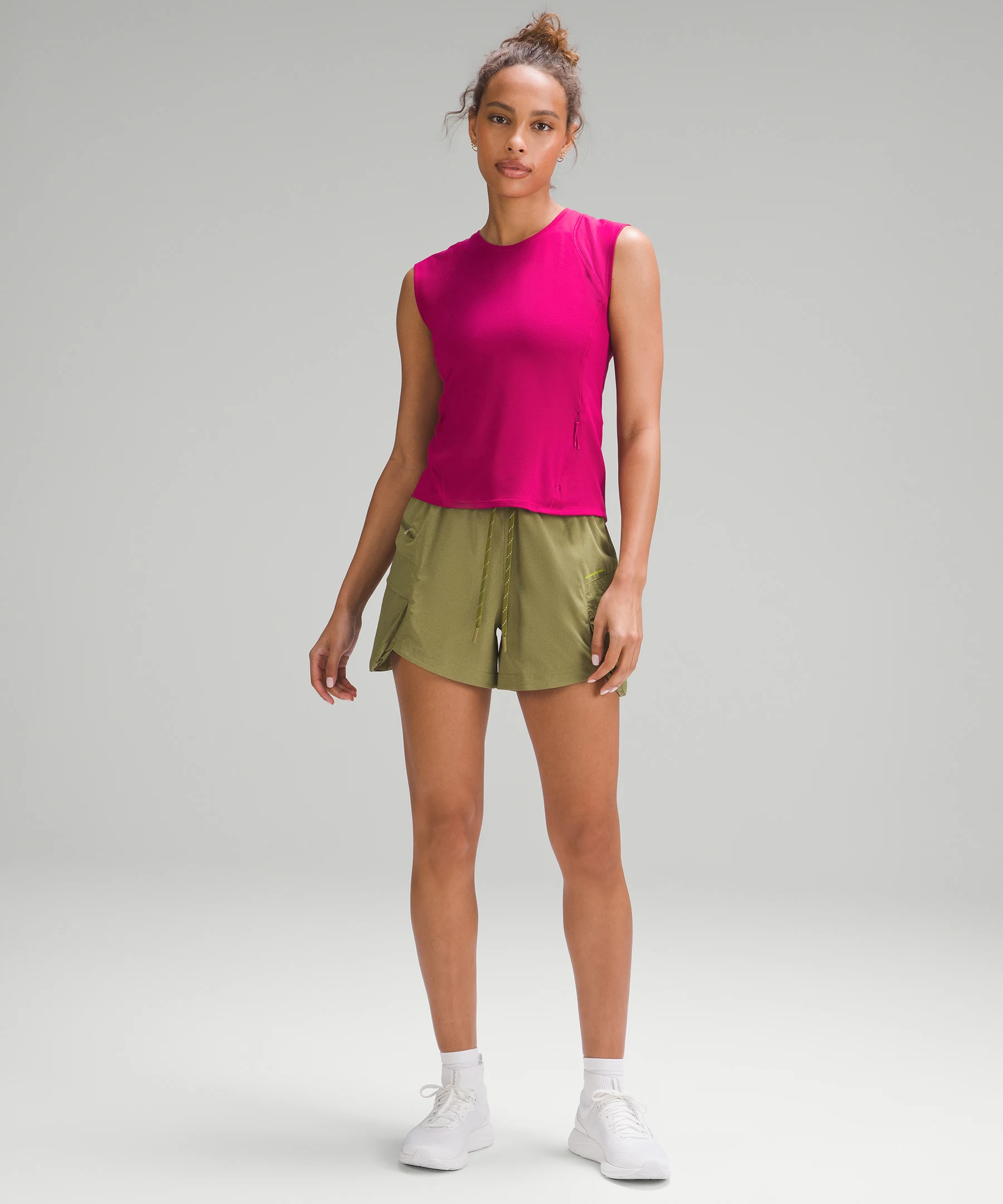 Cap Sleeve Hiking Tank Top Wild Berry